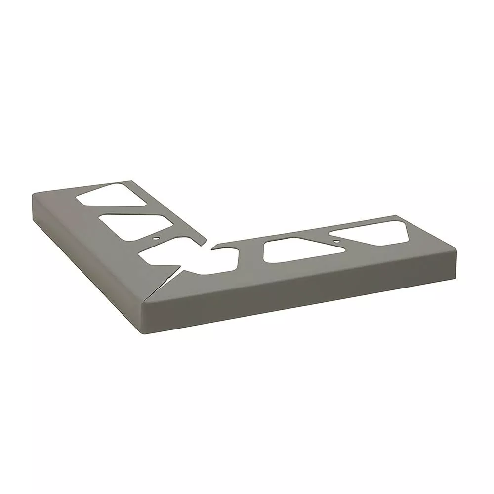 Schluter Bara-Rw Out Corner 90 Degree 1-3/16in. Aluminum Metallic Gray