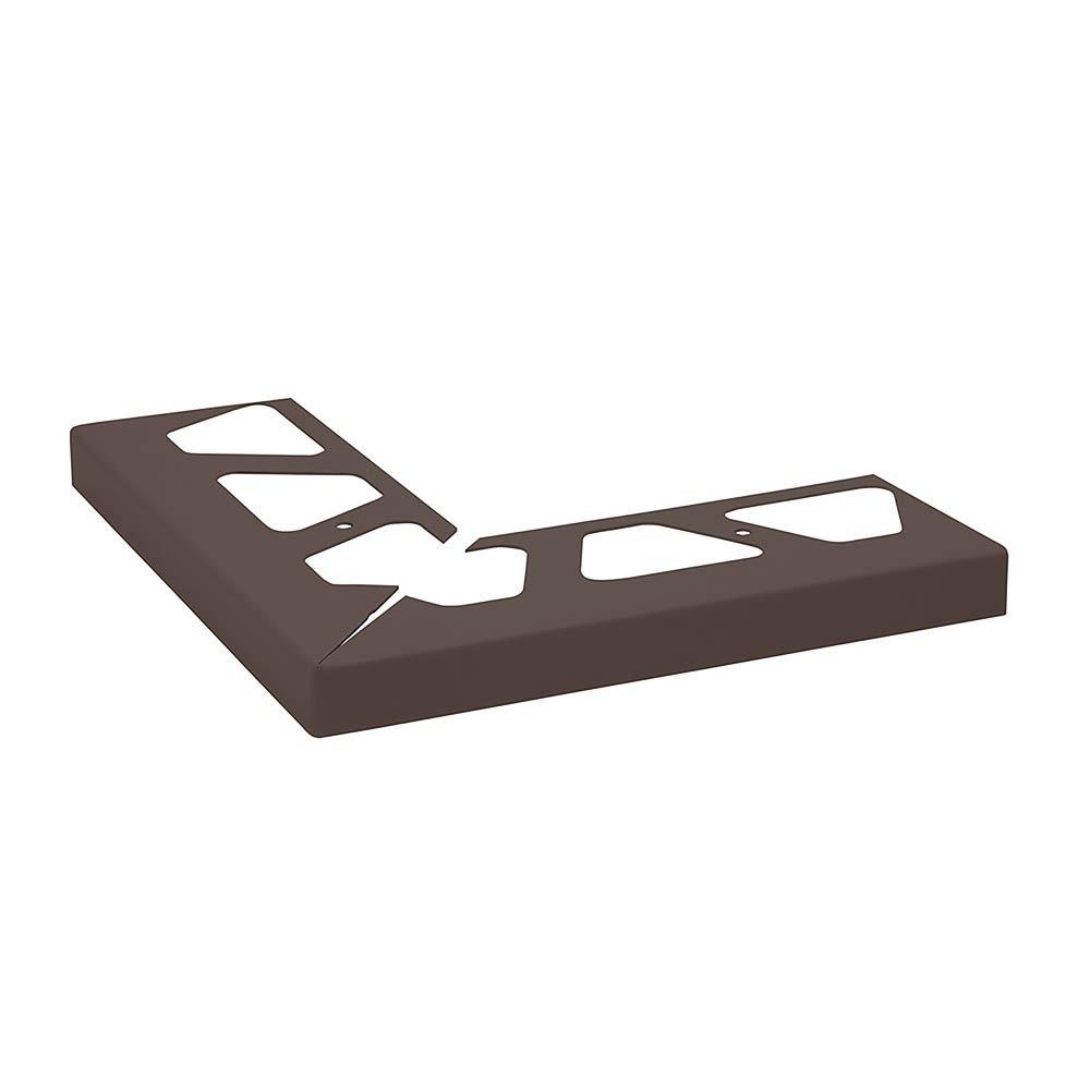 Schluter Bara-Rw Out Corner 90 Degree 3in. Aluminum Black Brown