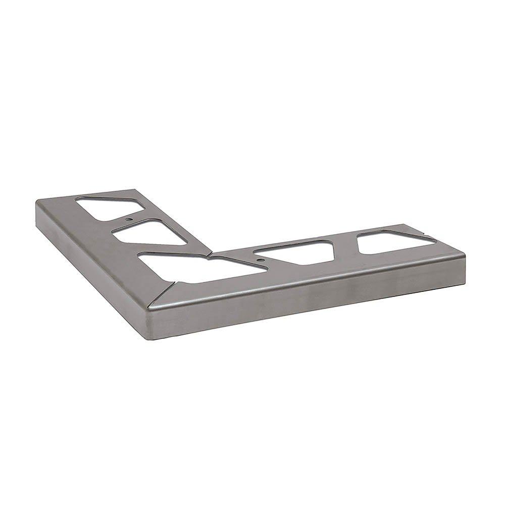Schluter Bara-Rwe Out Corner 90 Degree 3-3/4in. Stainless Steel