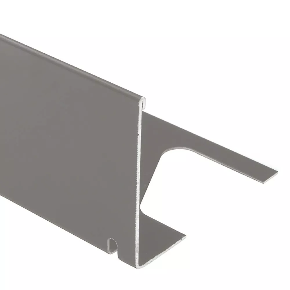 Schluter Bara-Rwl Balcony Edge 4-3/4in. Aluminum Metallic Grey