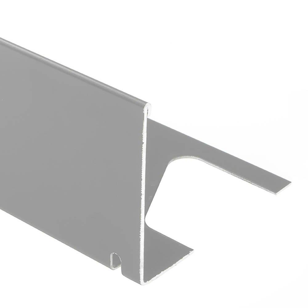 Schluter Bara-Rwl Balcony Edge 9/16in. Aluminum Classic Grey