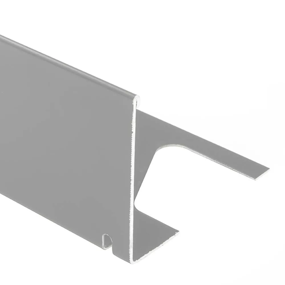 Schluter Bara-Rwl Balcony Edge 2-3/16in. Aluminum Classic Grey