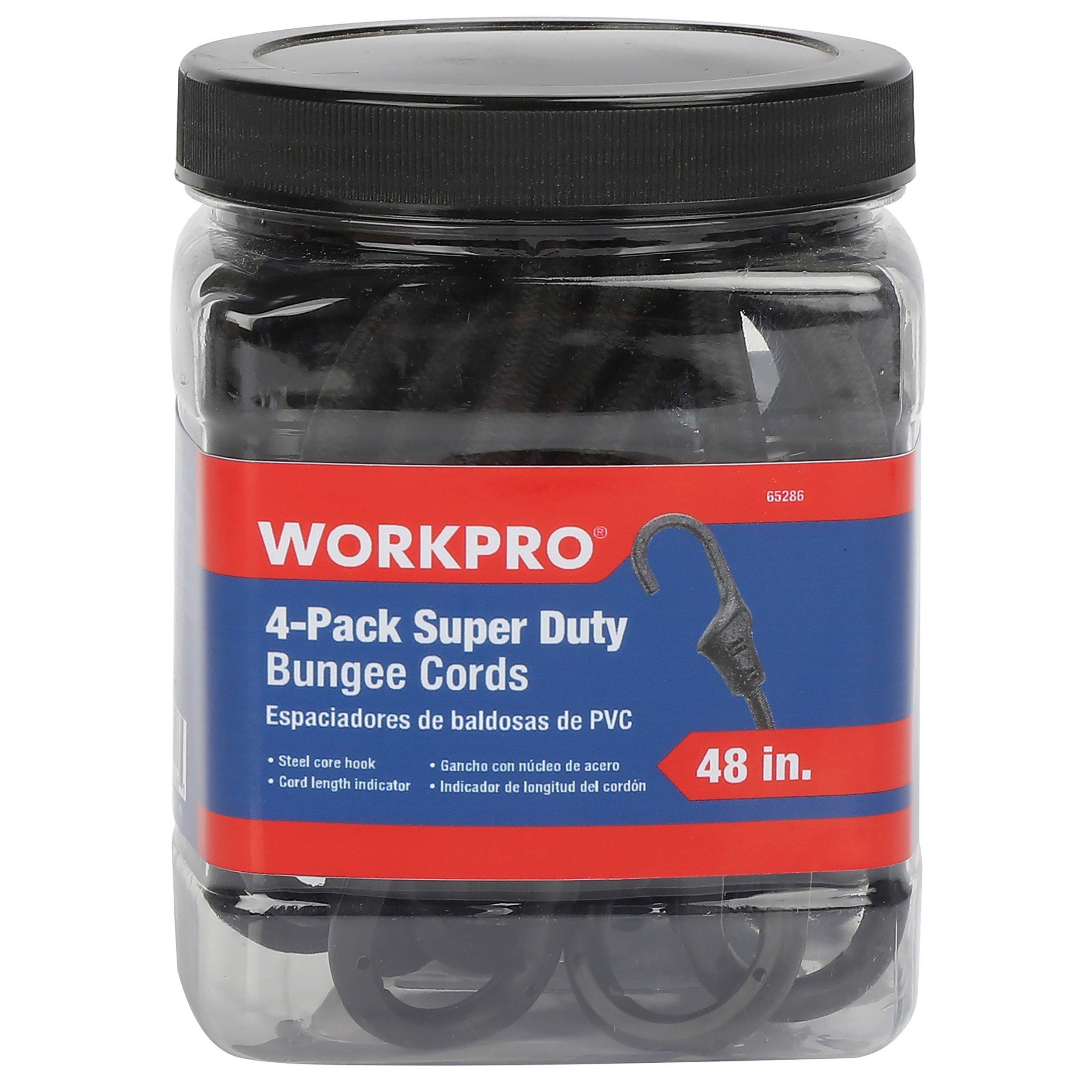 Work Pro Super Duty Bungee Cords - 4pk.