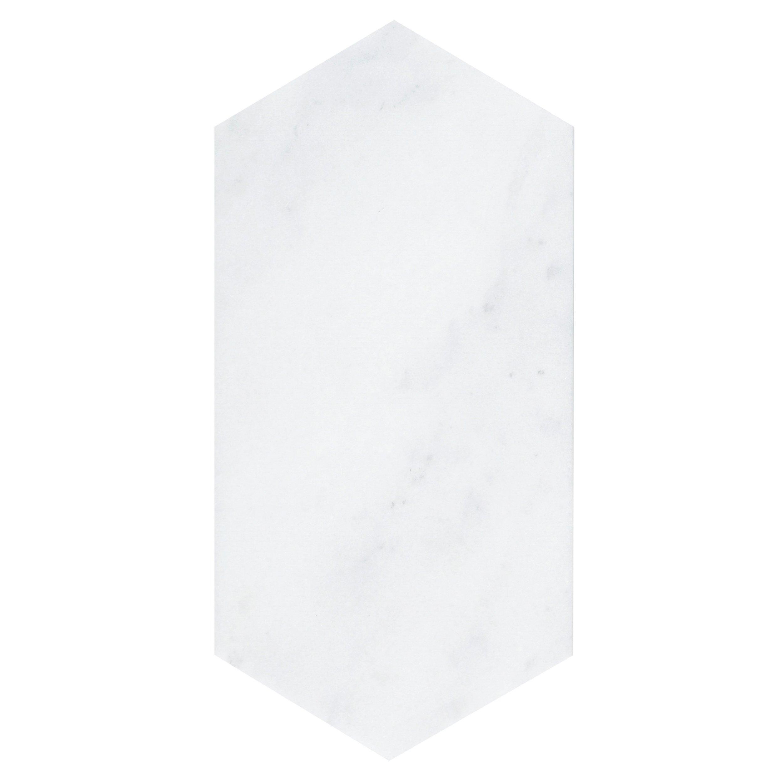 Bianco Blanco Oblong Marble Tile