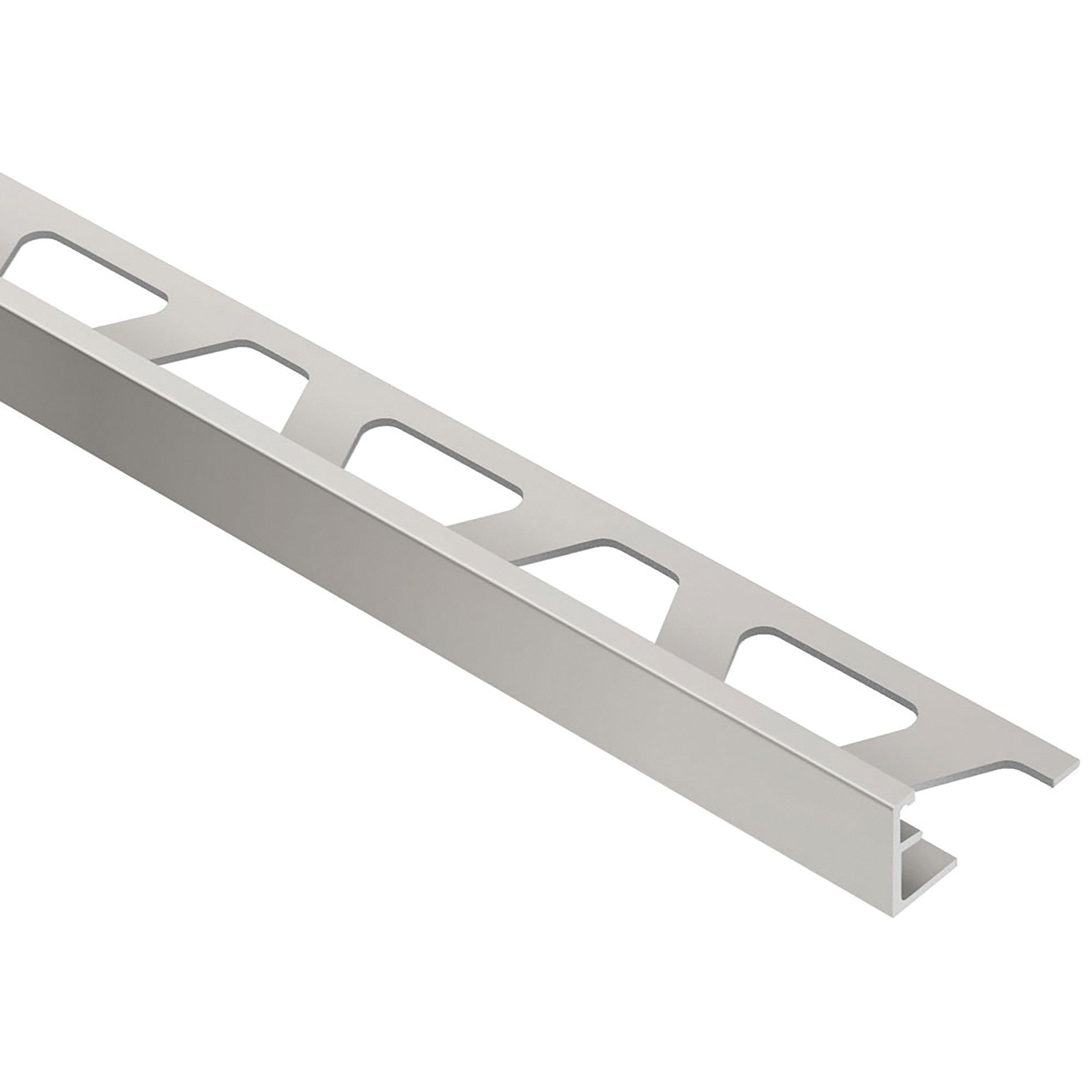 Schluter Schiene Edge Trim 1/4in. Aluminum Satin Nickel