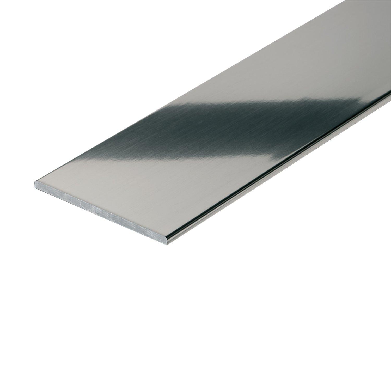 Schluter Schiene Edge Trim 3/8in. Aluminum Polish Nickel