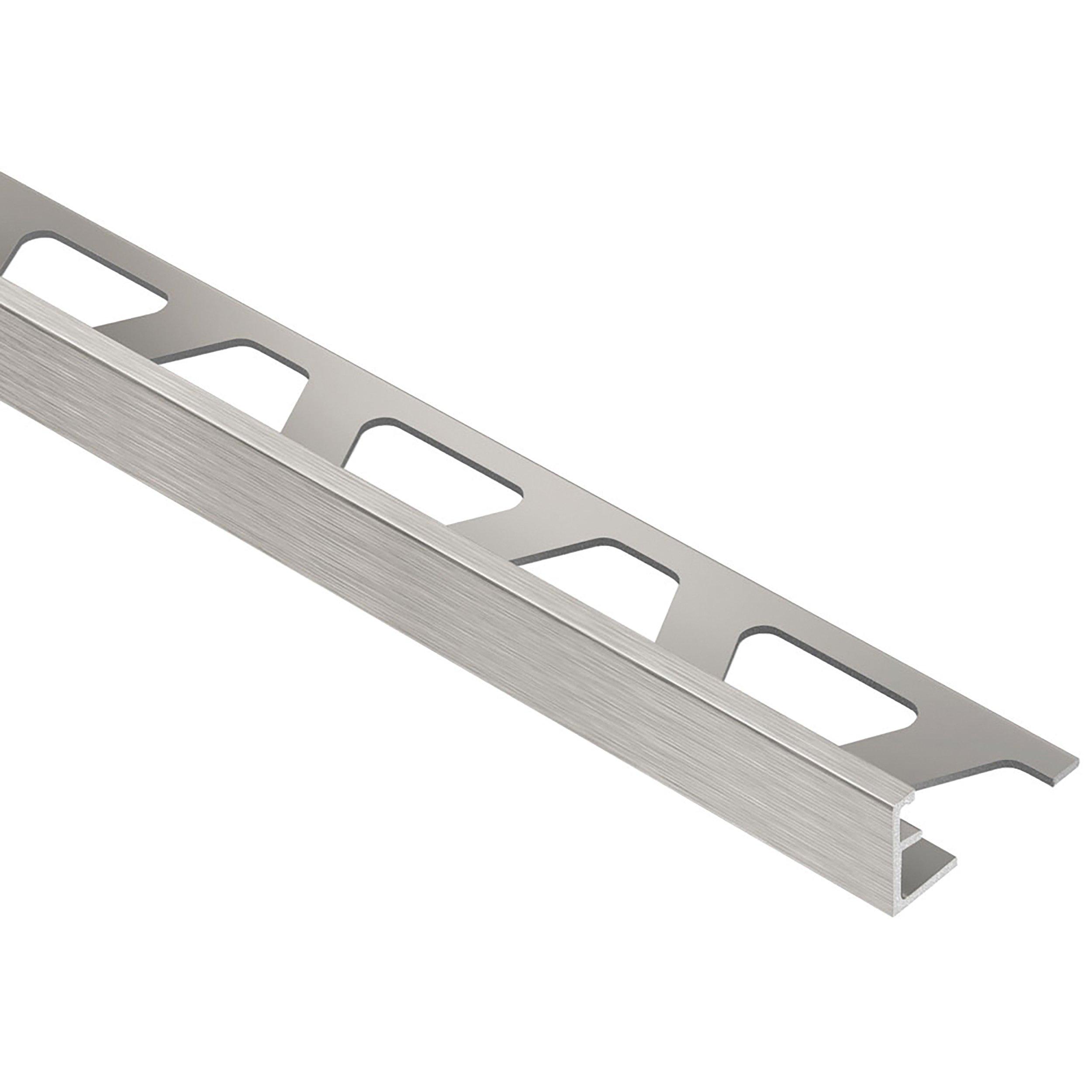 Schluter Schiene Edge Trim 1/4in. Aluminum Brush Nickel