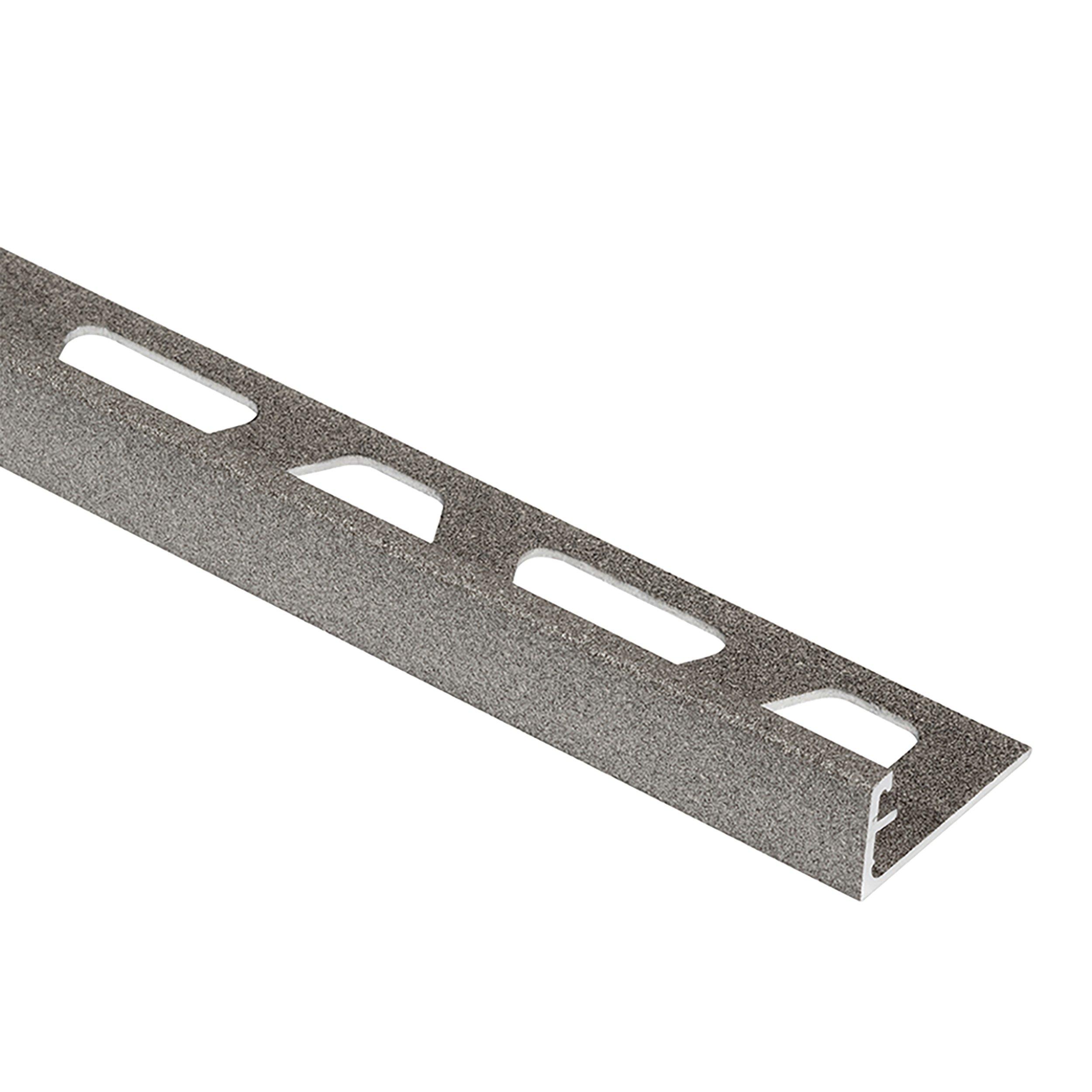 Schluter Schiene Edge Trim 3/8in. Aluminum Stone Gray | Floor And Decor