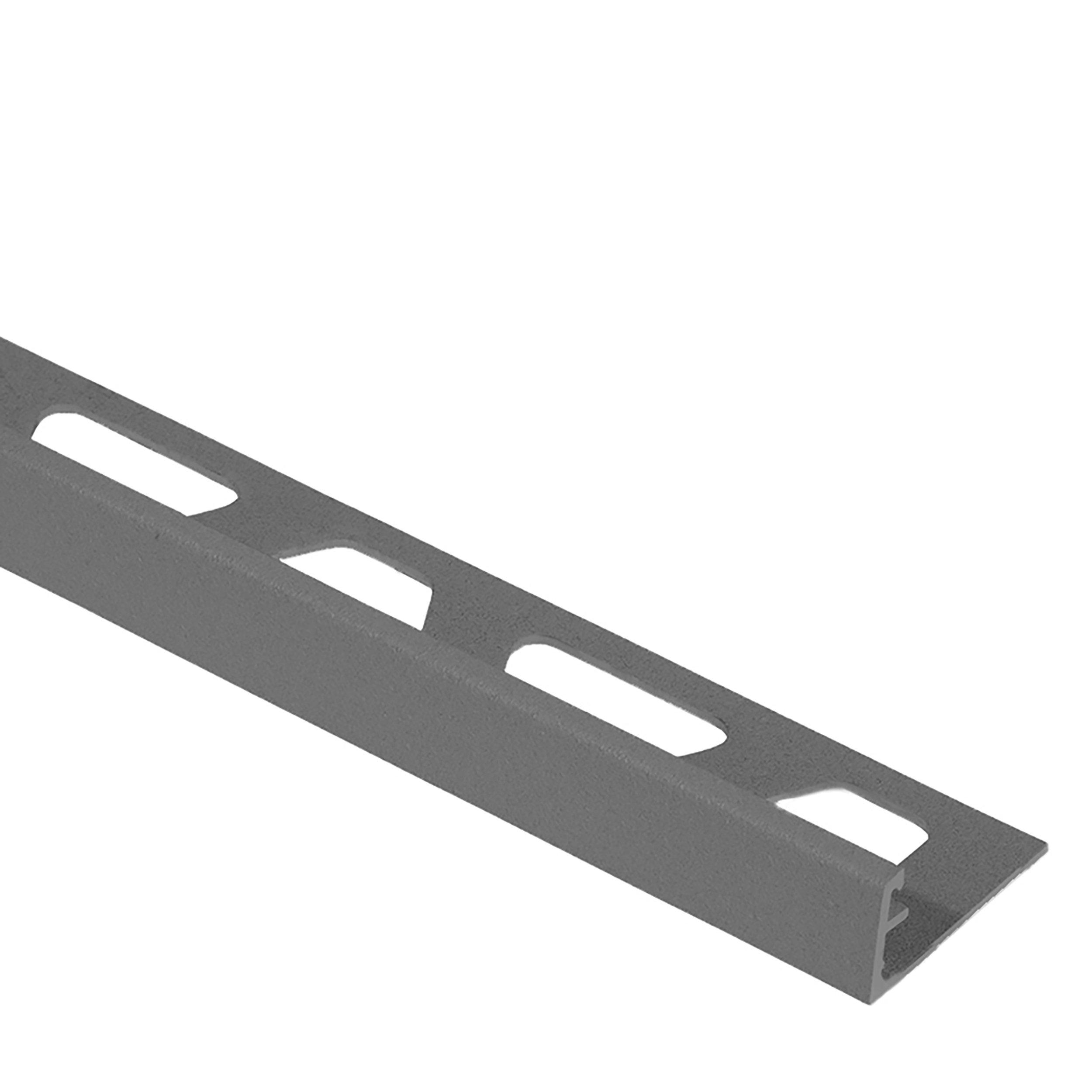 Schluter Schiene Edge Trim 3/8in. Aluminum Pewter