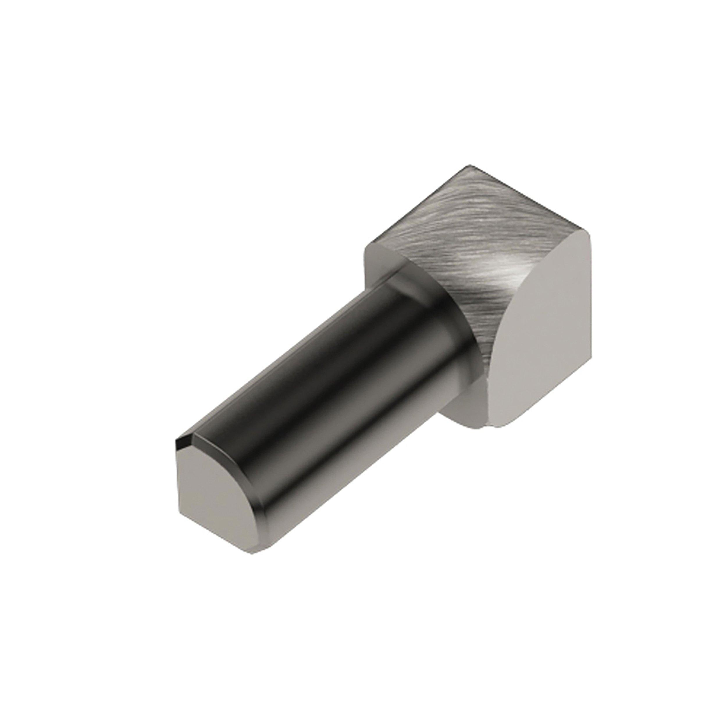 Schluter Rondec In Corner 5/16in. Aluminum Brush Nickel