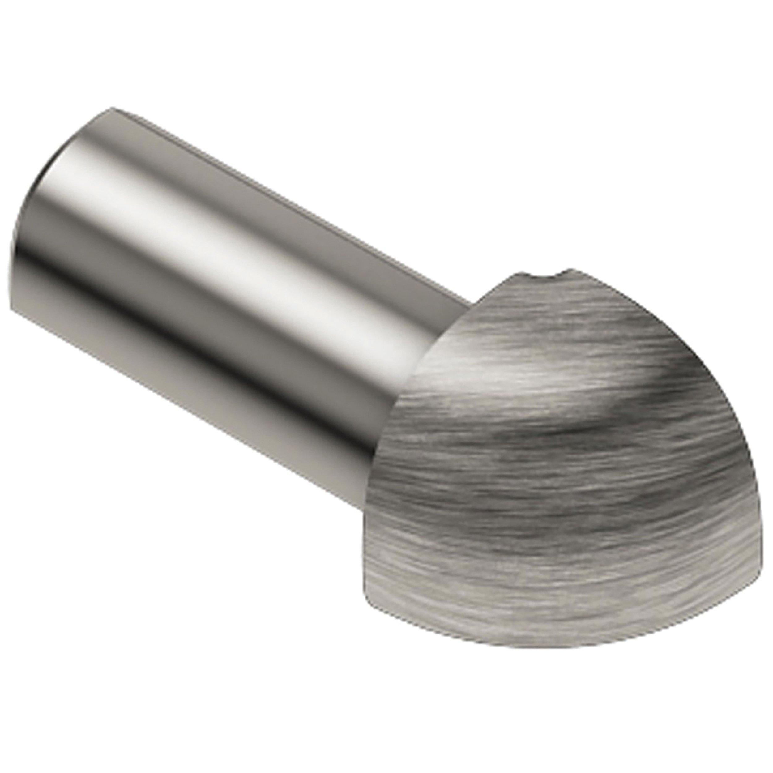Schluter Rondec Out Corner 3/8in. Aluminum Brush Nickel