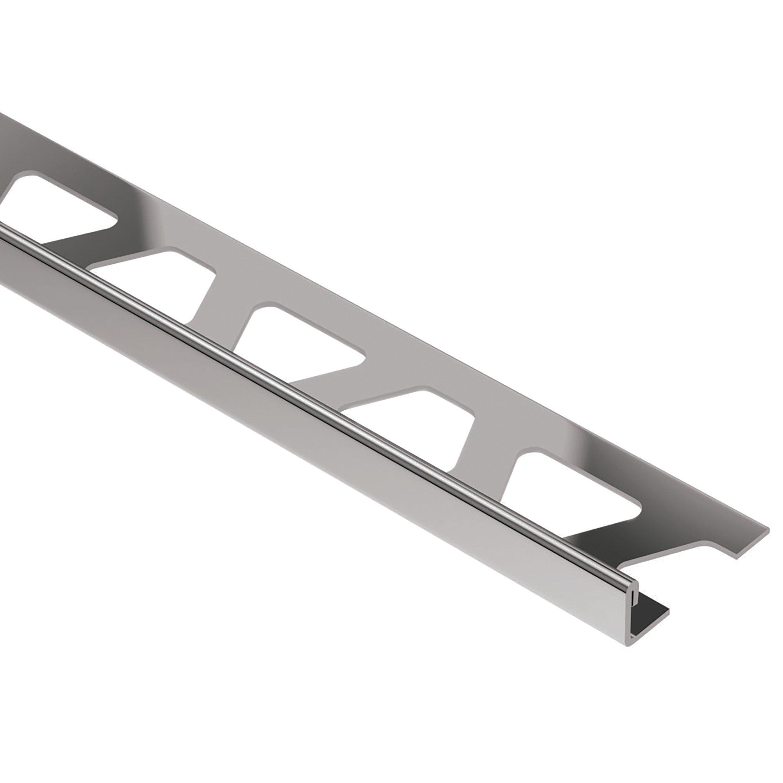 Schluter Schiene Edge Trim 5/16in. Aluminum Polished Nickel