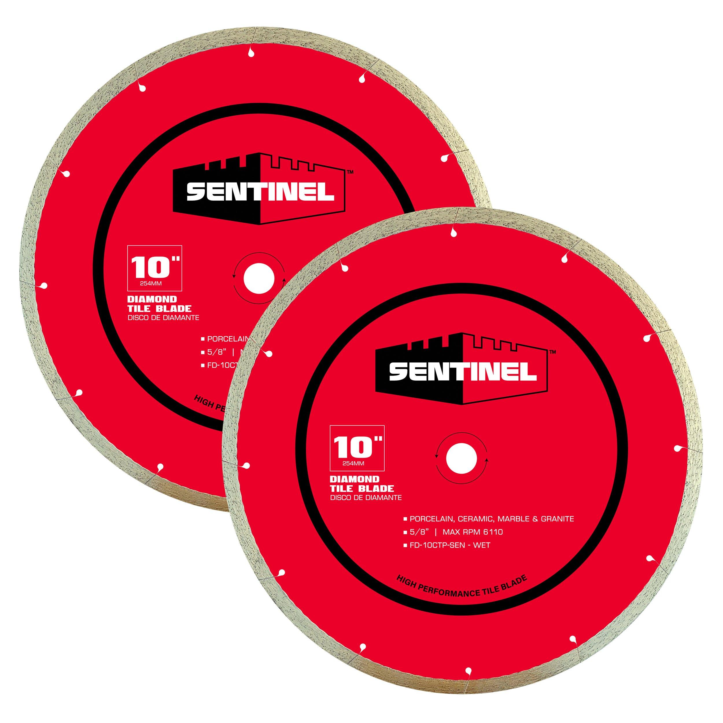 Sentinel 10in. Tile Diamond Blade 2-pack