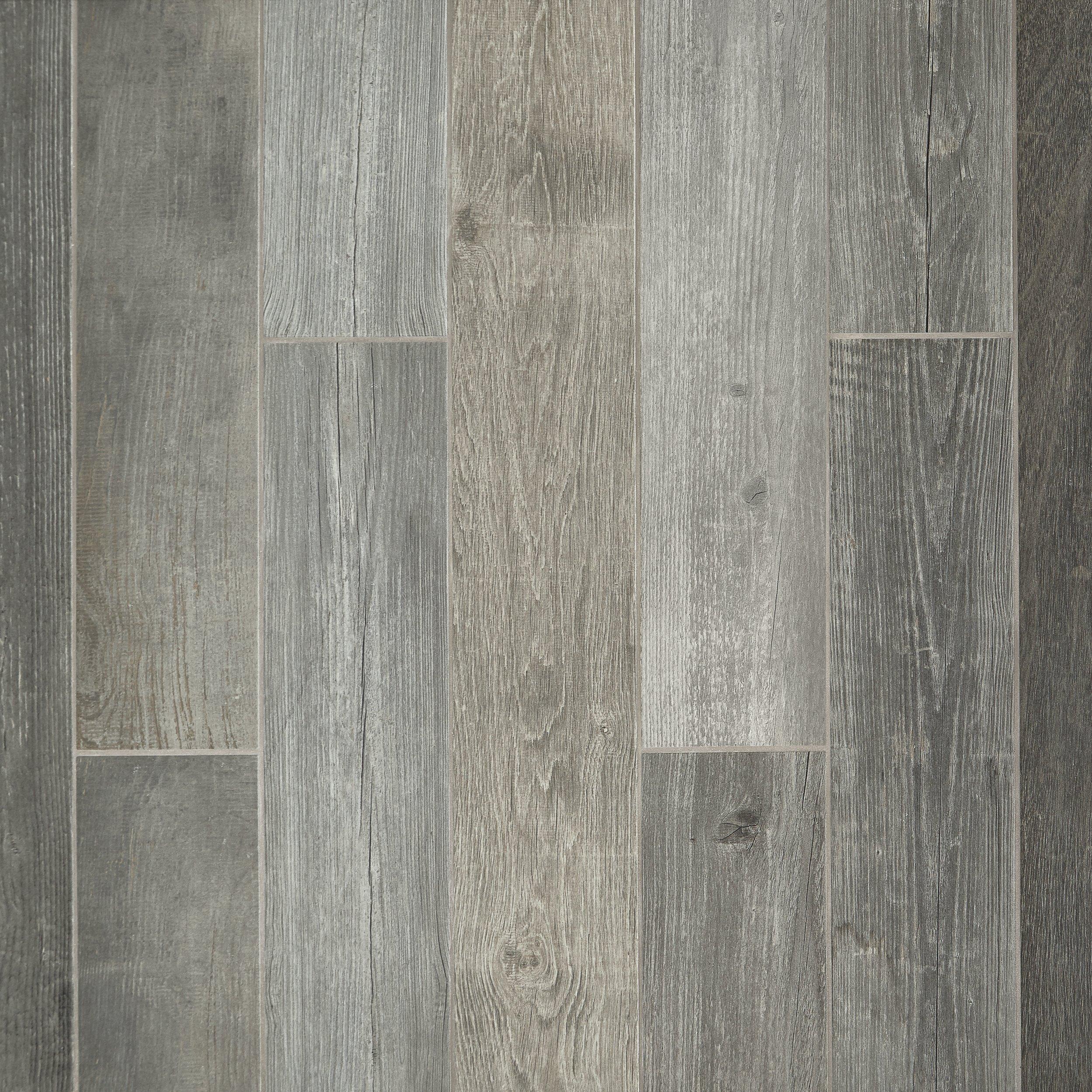 Woodhaven Grey Wood Plank Porcelain 