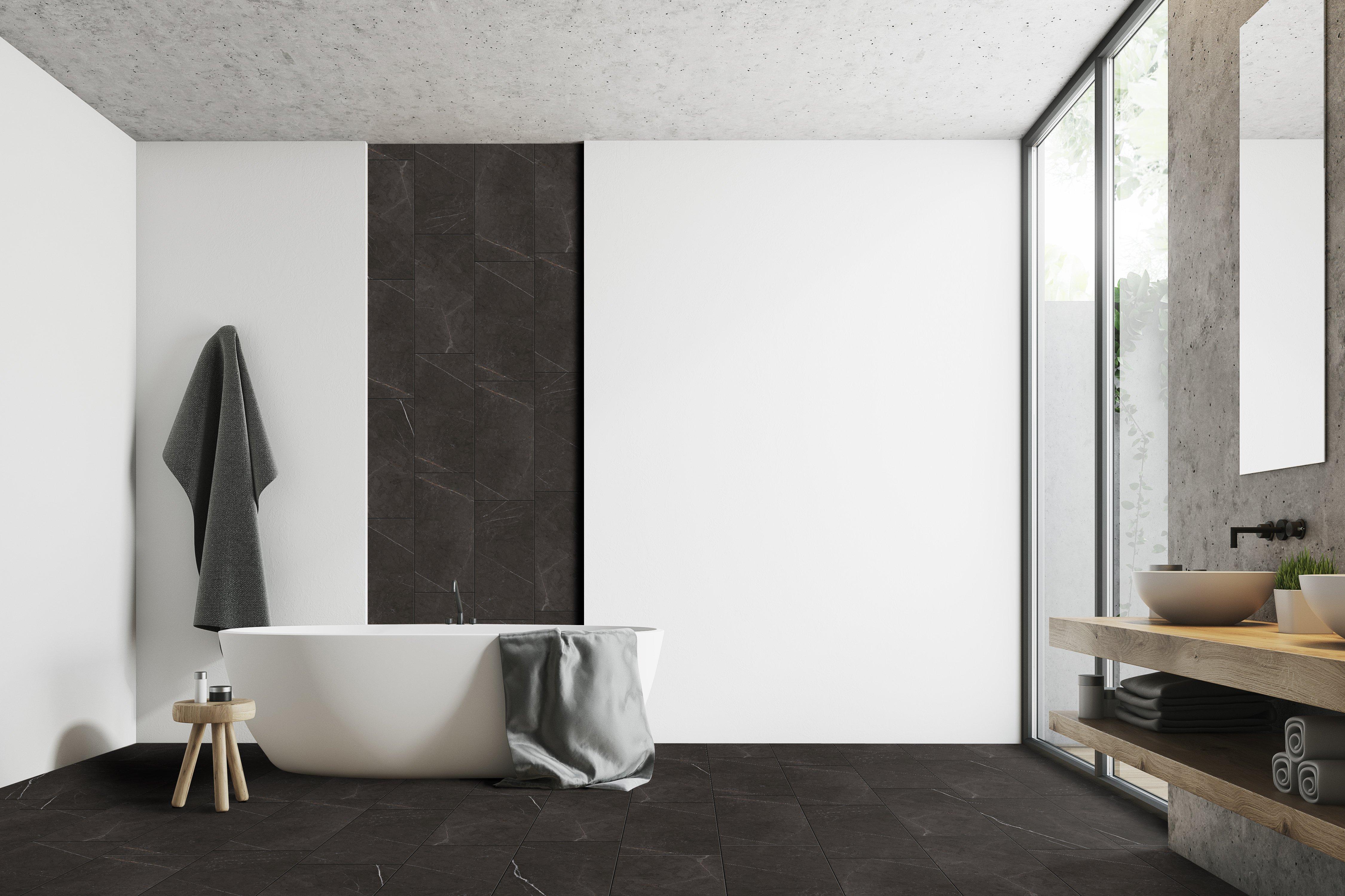 Marquina Black Porcelain Tile