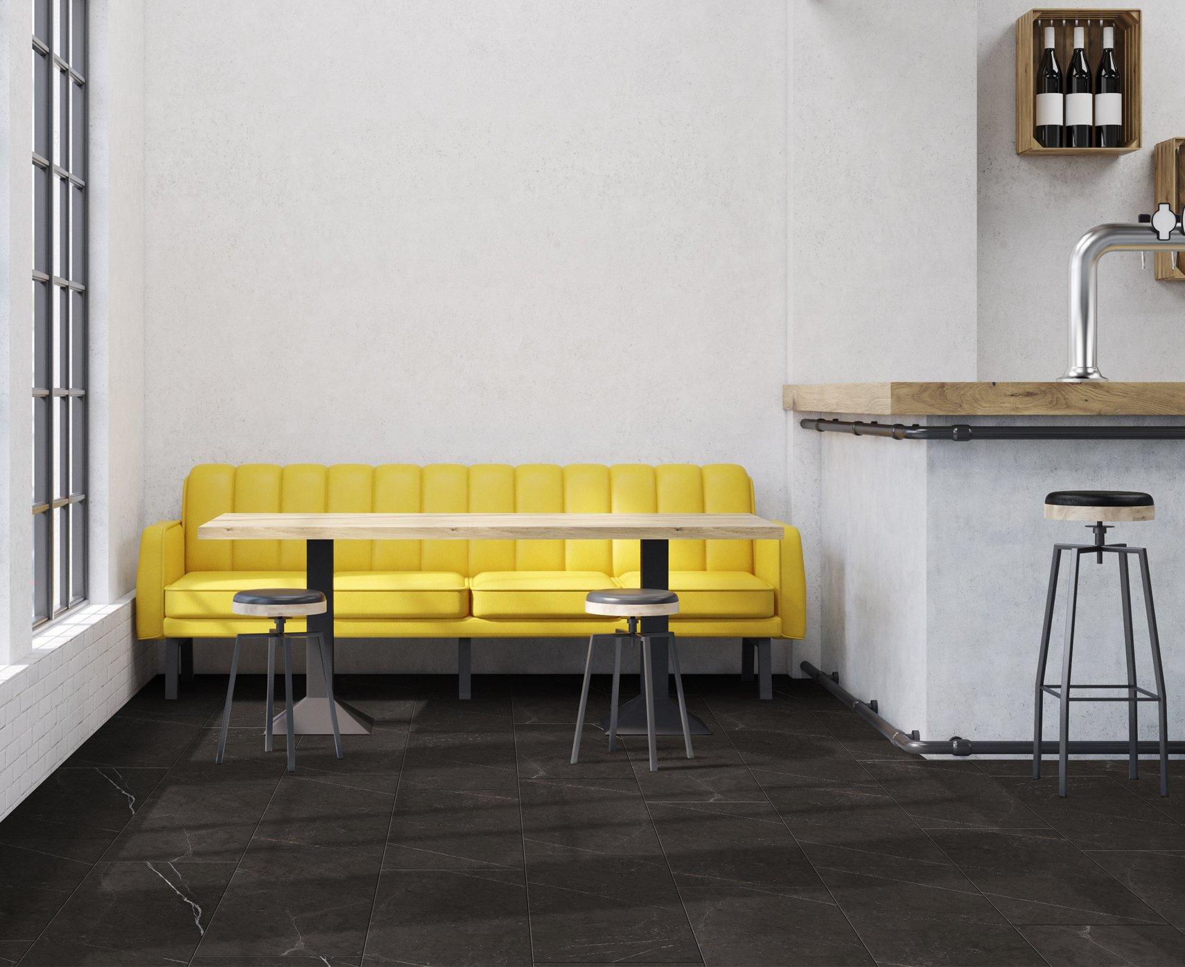 Marquina Black Porcelain Tile