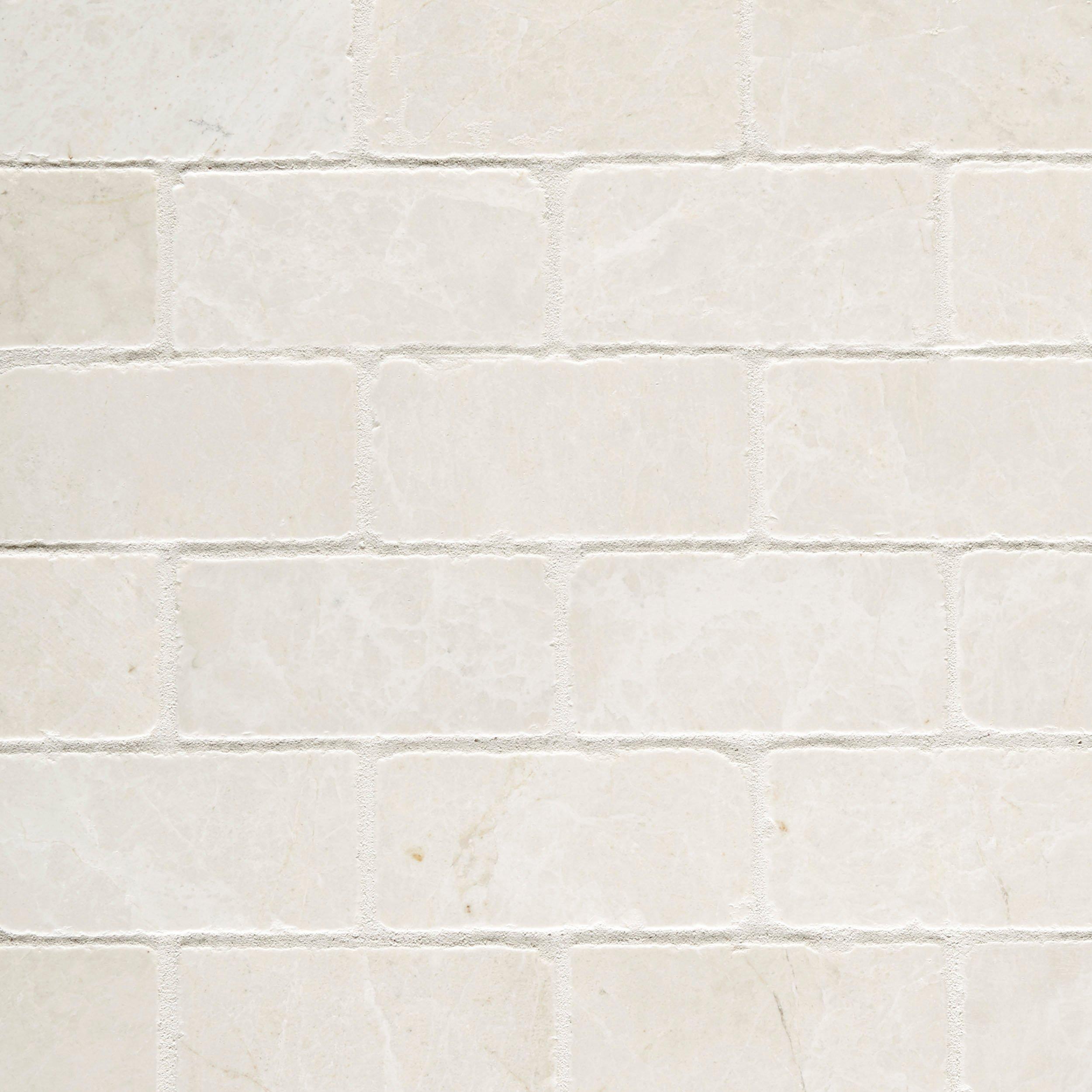 Botticino Brick Honed Marble Mosaic