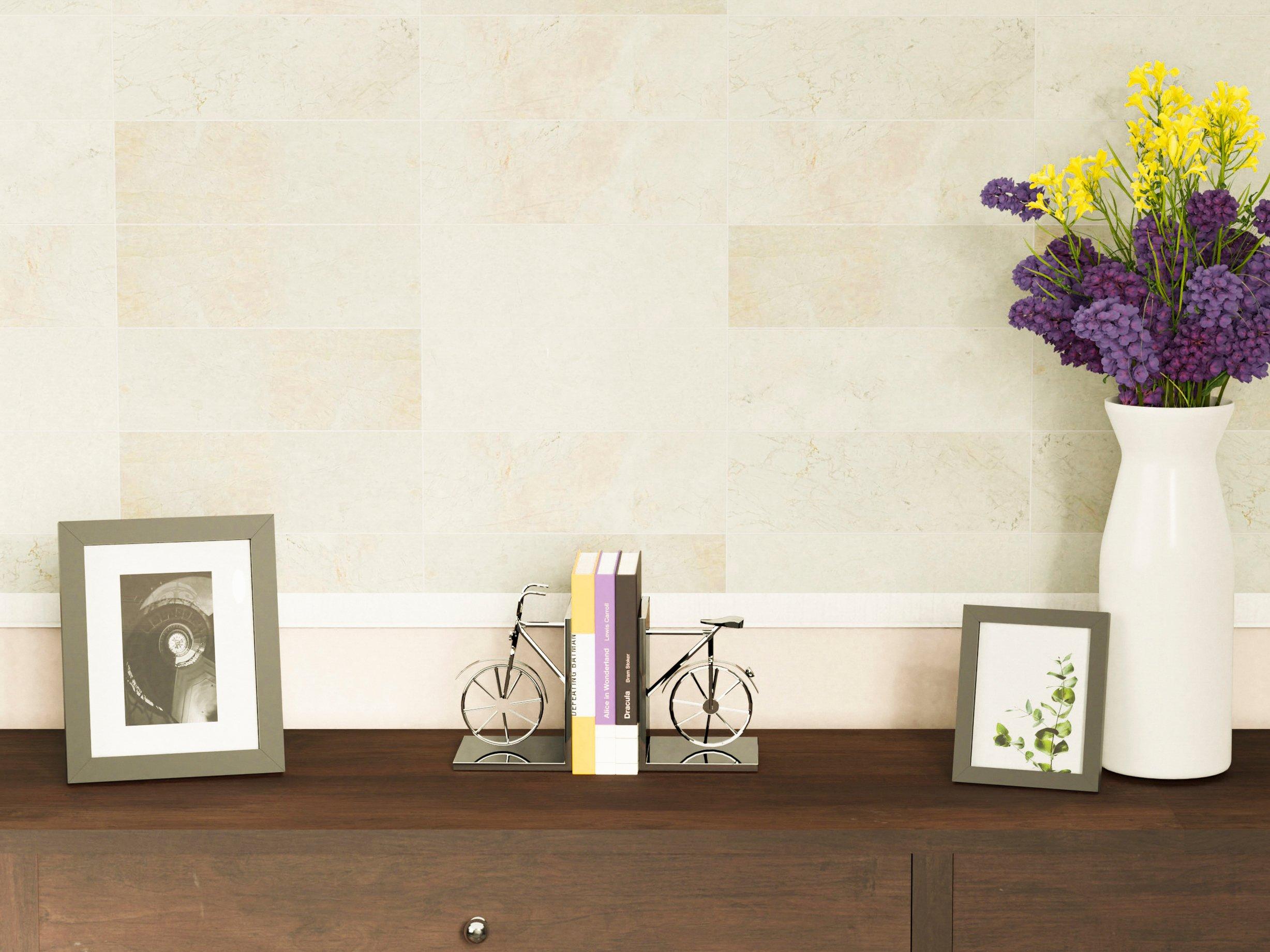 Santorini White Polished Marble Tile