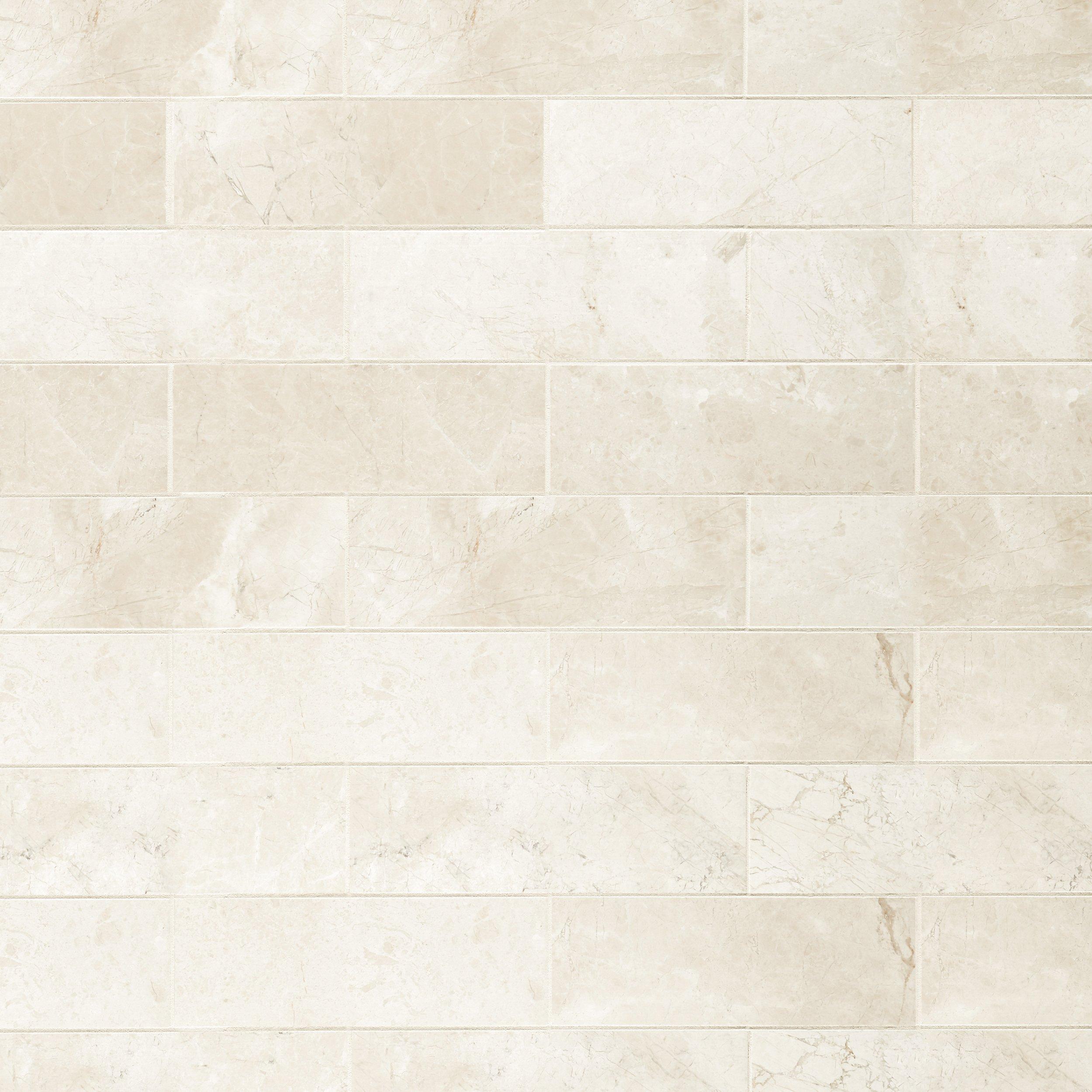 Santorini White Polished Marble Tile