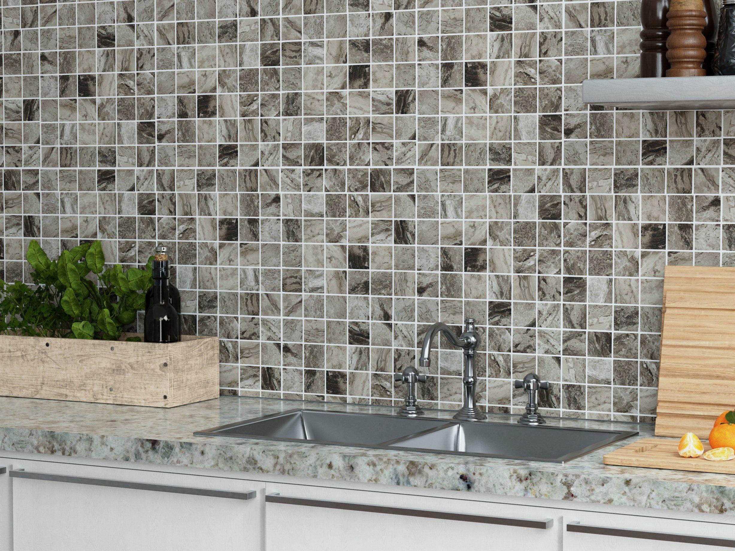 City Gray 2 in. Square Polished Mosaic