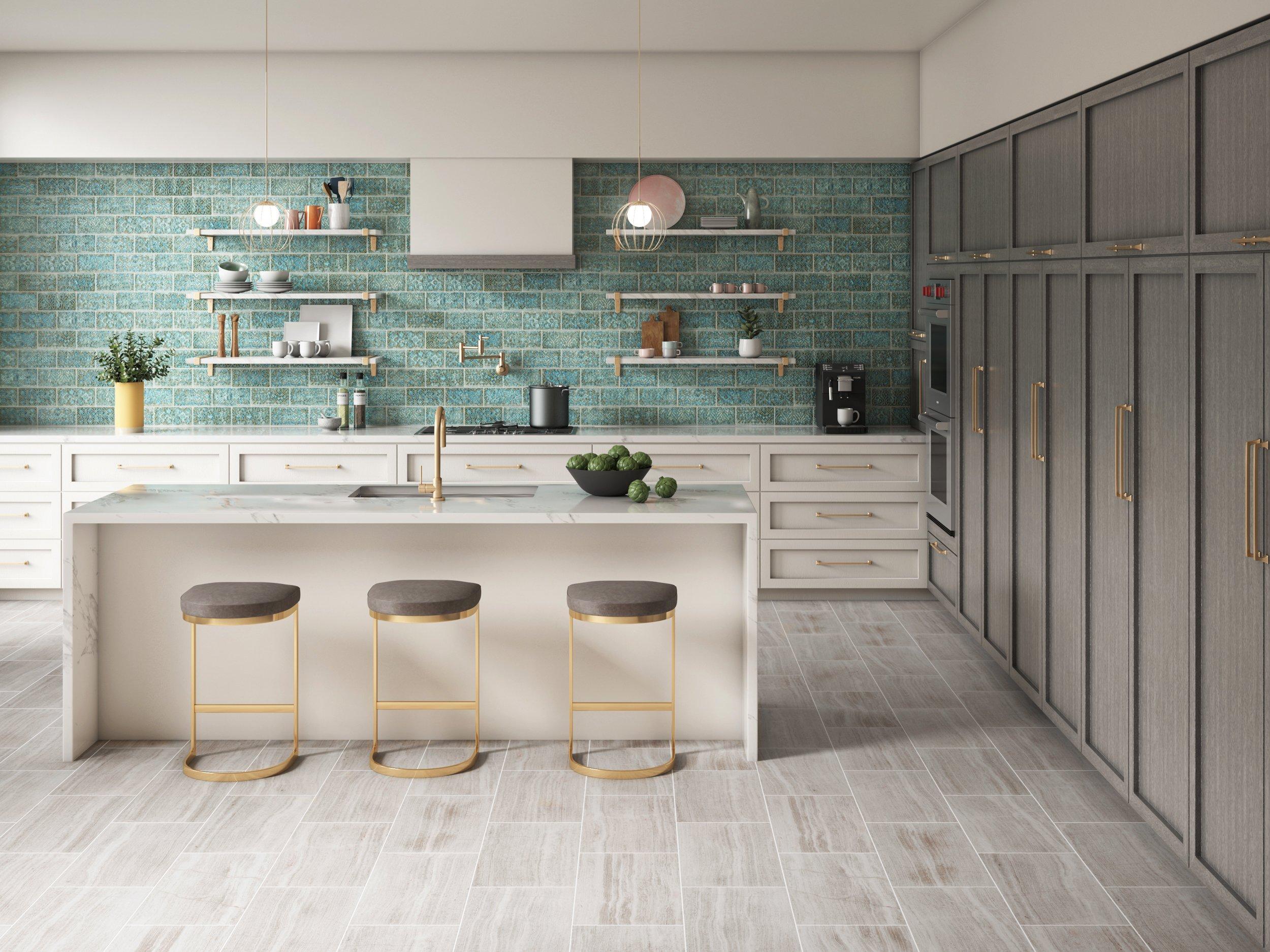 Patina Lagoon Polished Porcelain Tile