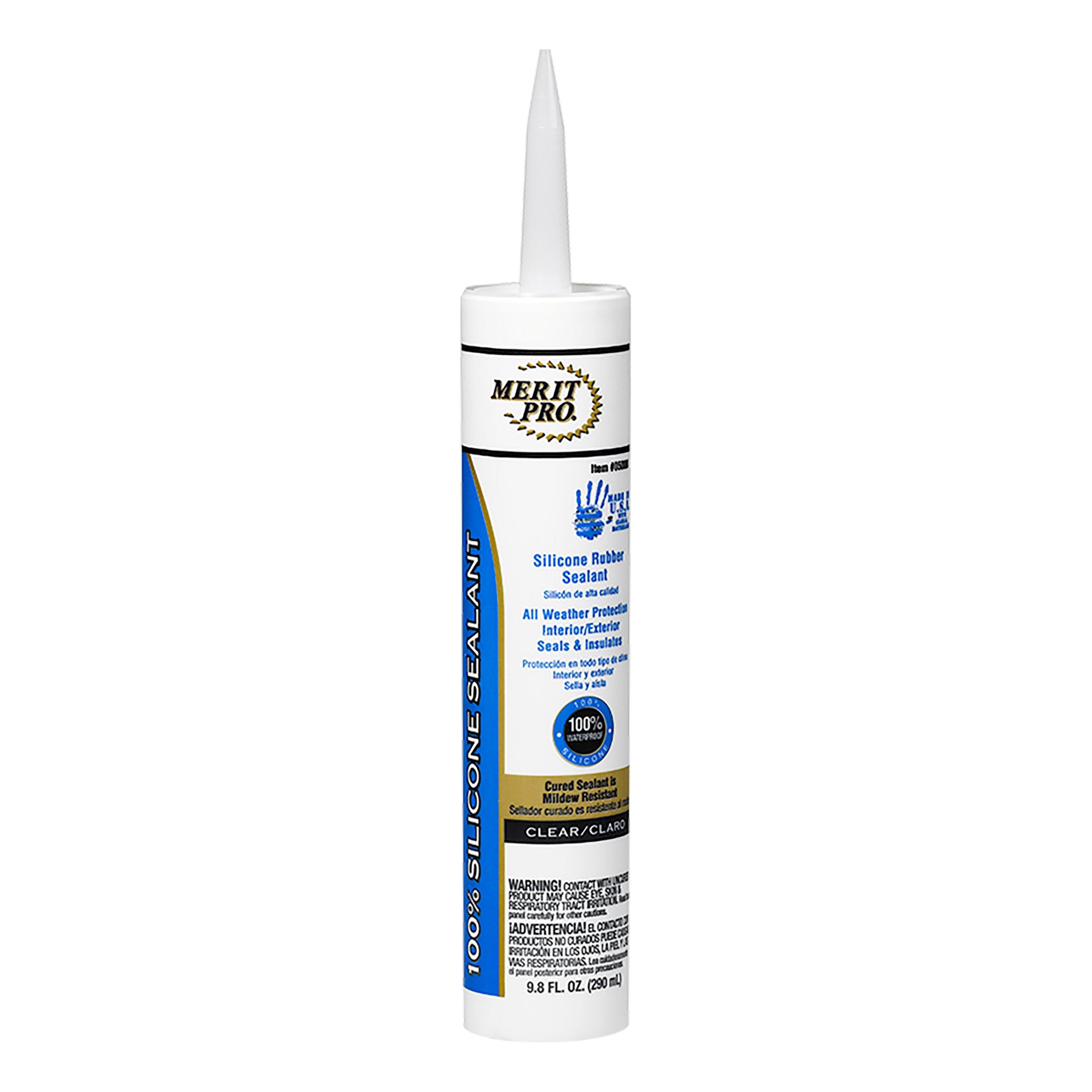 Merit Pro Dynamic Clear Silicone Caulk - 12 pk