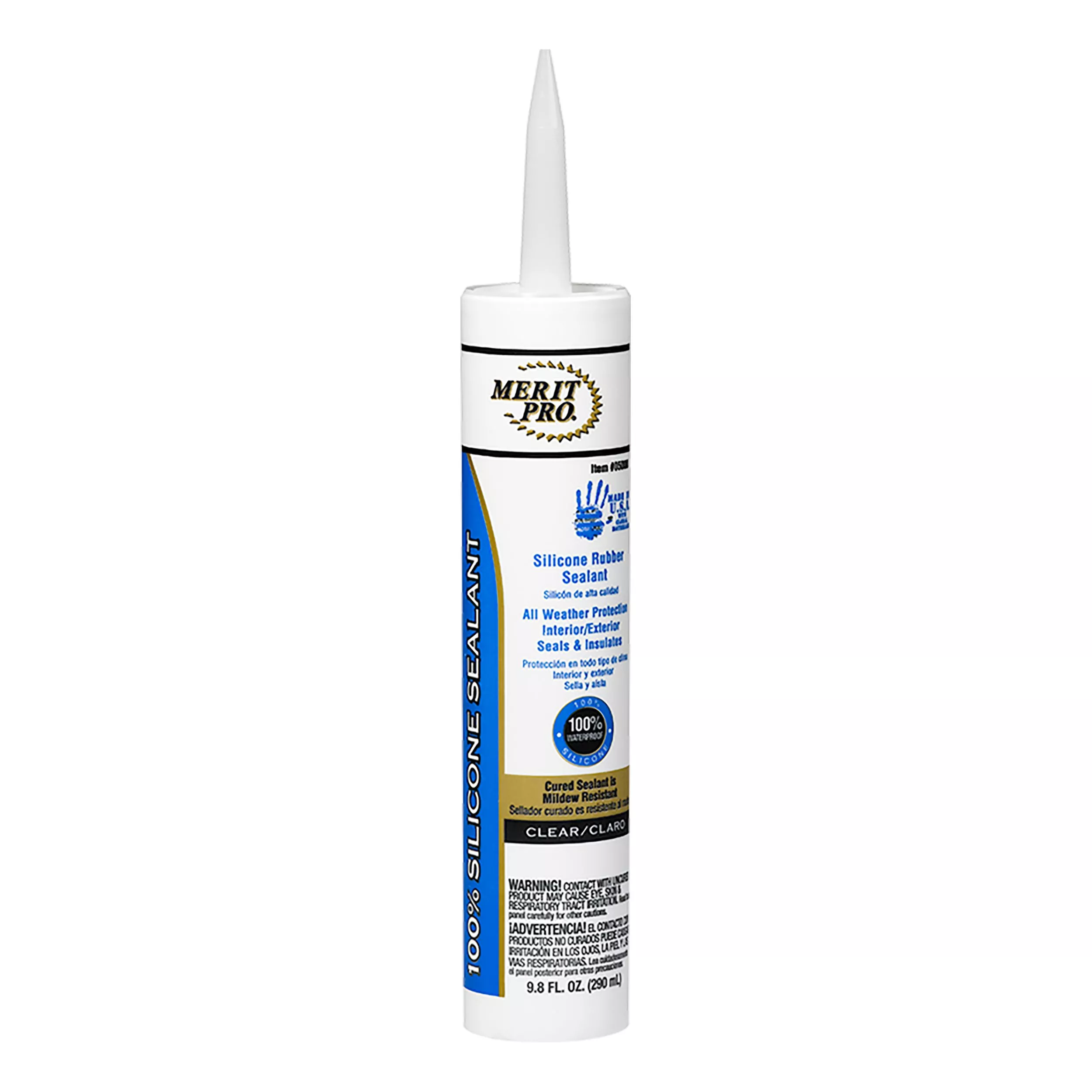 Merit Pro Dynamic Clear Silicone Caulk - 12 pk