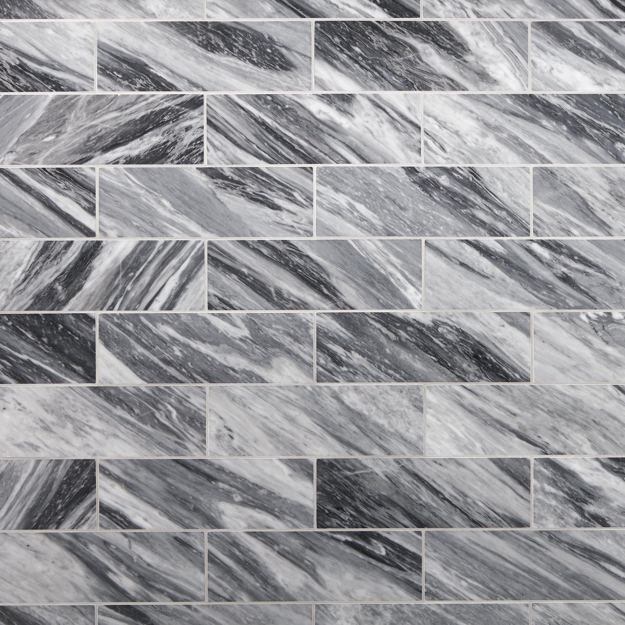 Bardiglio Polished Gray Marble Tile | Floor and Decor