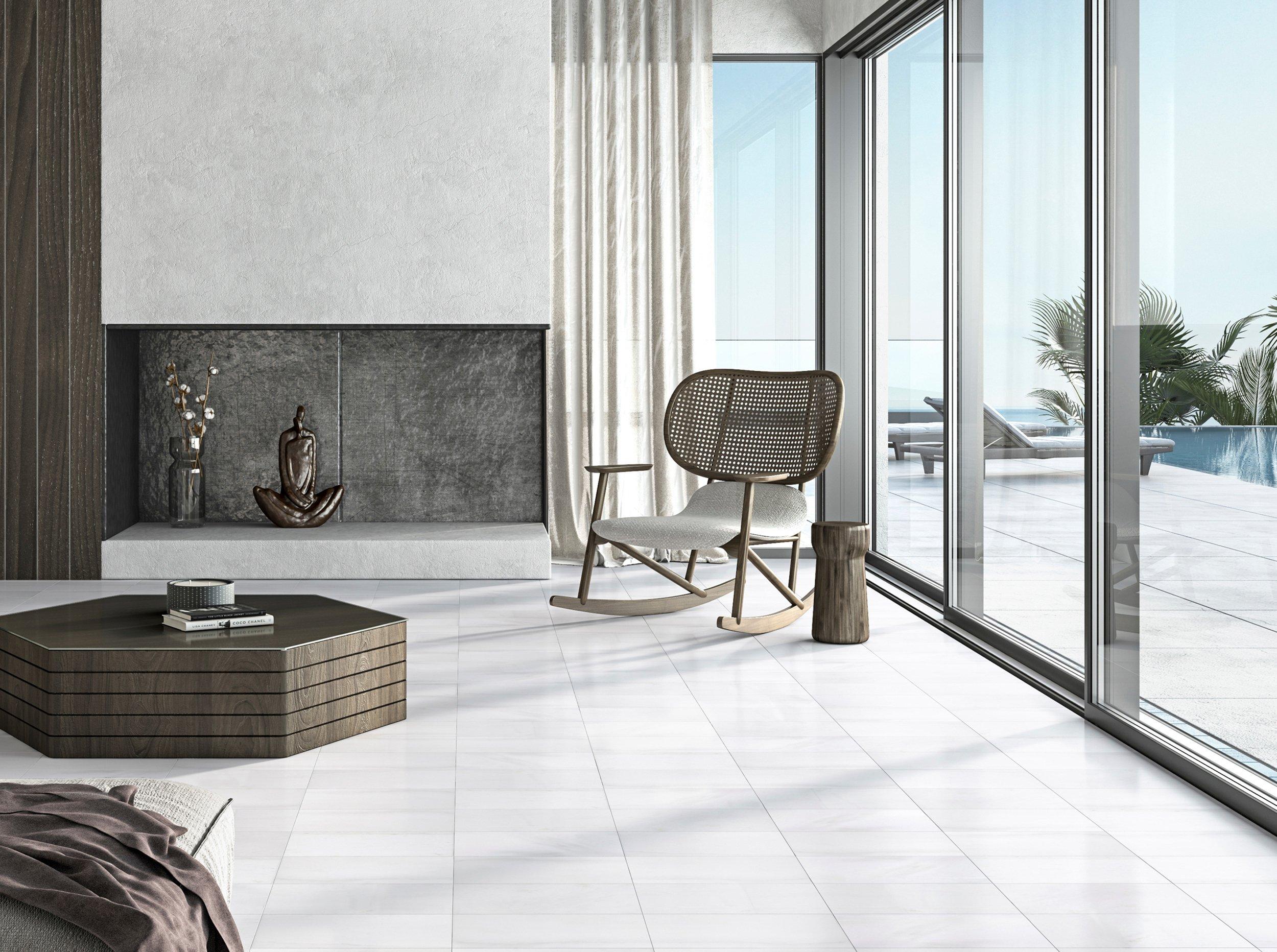 Thassos Select Polished Marble Tile