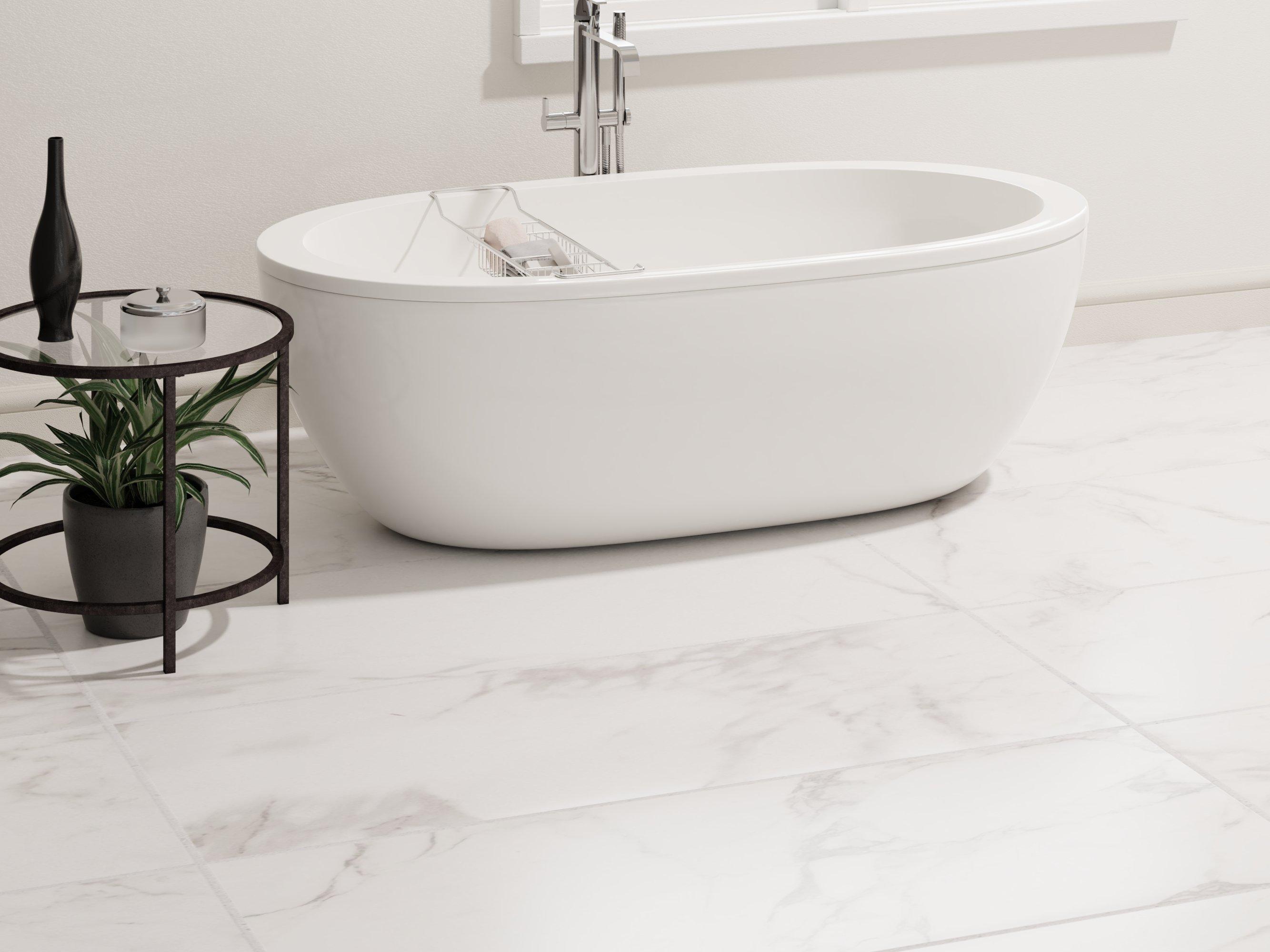 Andover White Polished Porcelain Tile - www.inf-inet.com