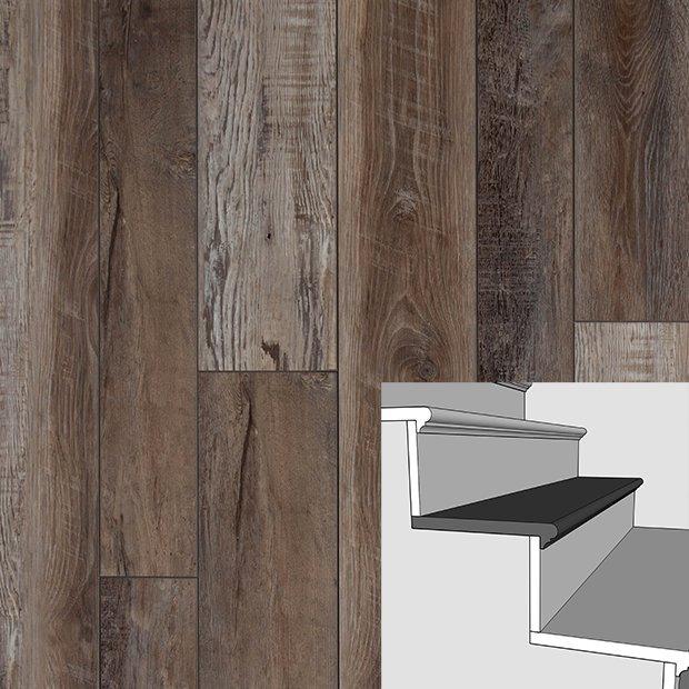 Cortado Oak Rigid Boxed Retro Tread- 48in.