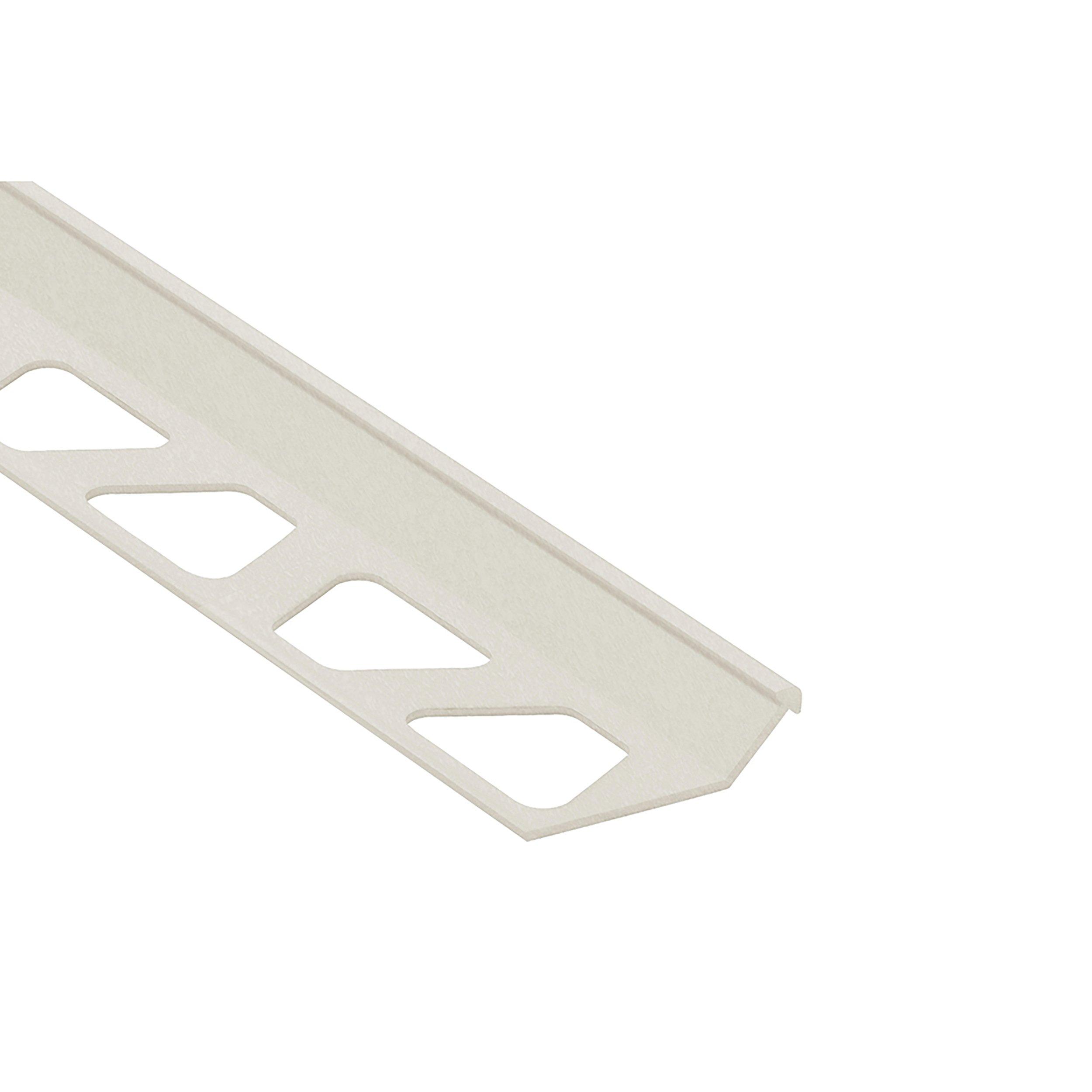 Schluter Finec Trim 1/2in. Aluminum Ivory