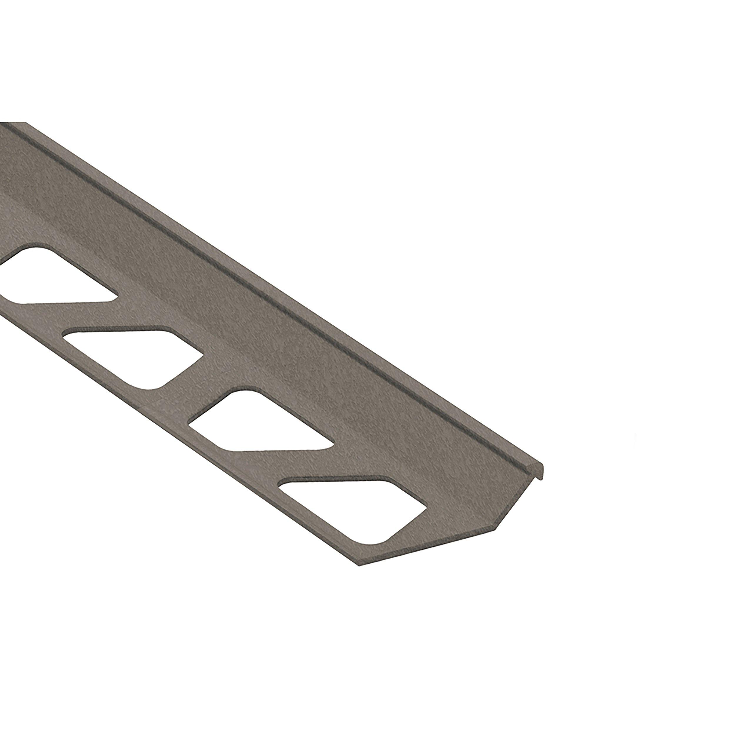 Schluter Finec Trim 1/2in. Aluminum Stone Gray
