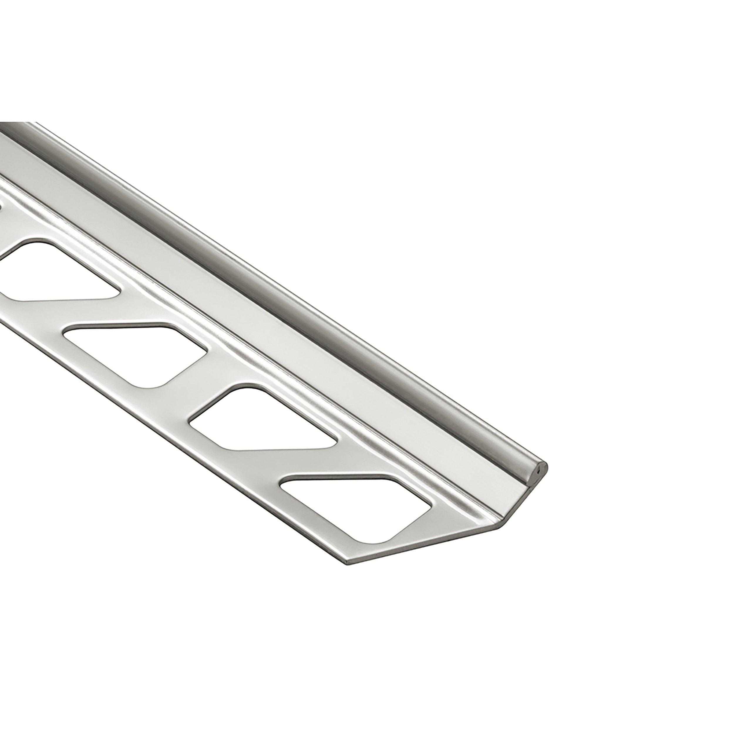 Schluter Finec Trim 1/2in. Aluminum Stainless Steel
