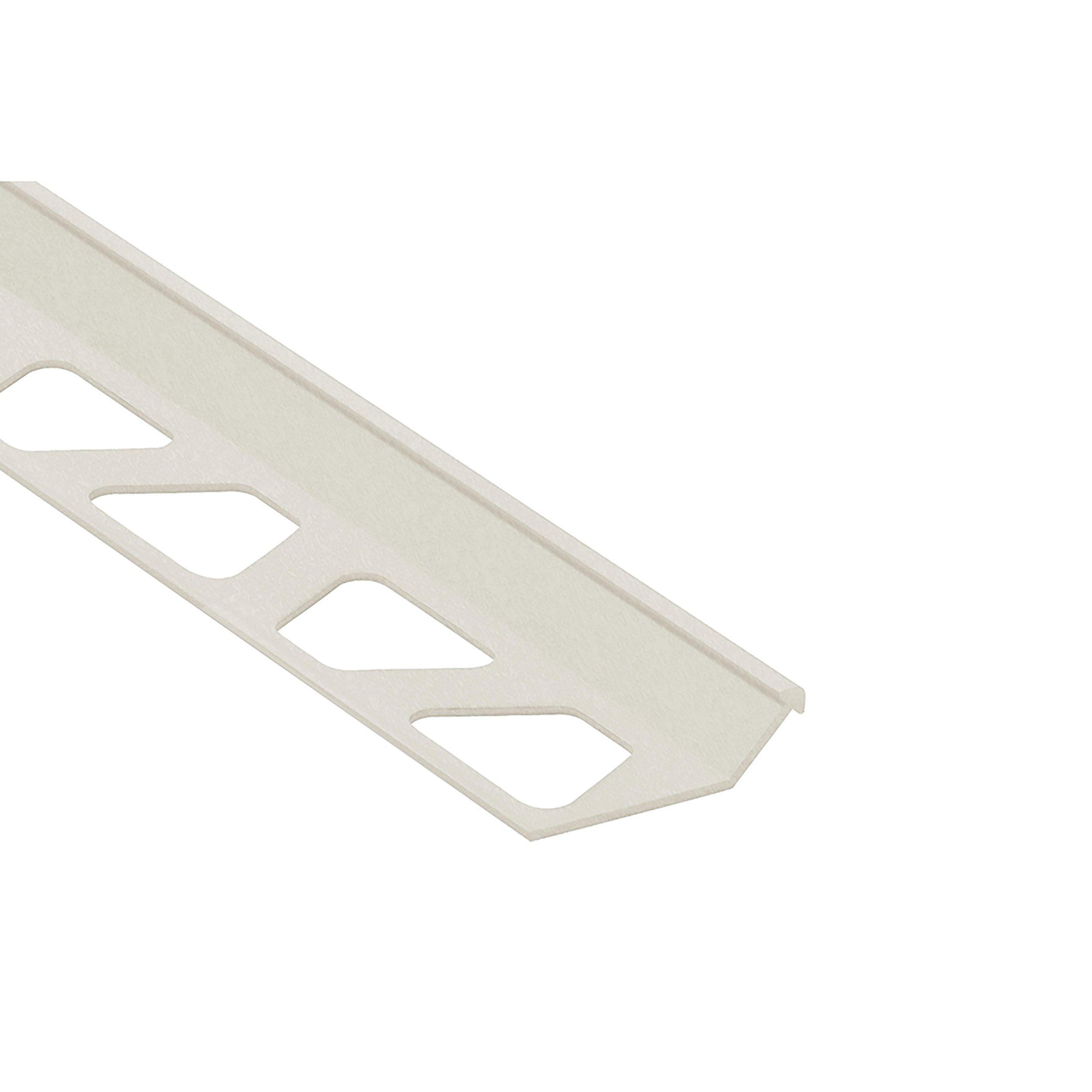 Schluter Finec Trim 11/32in. Aluminum Ivory
