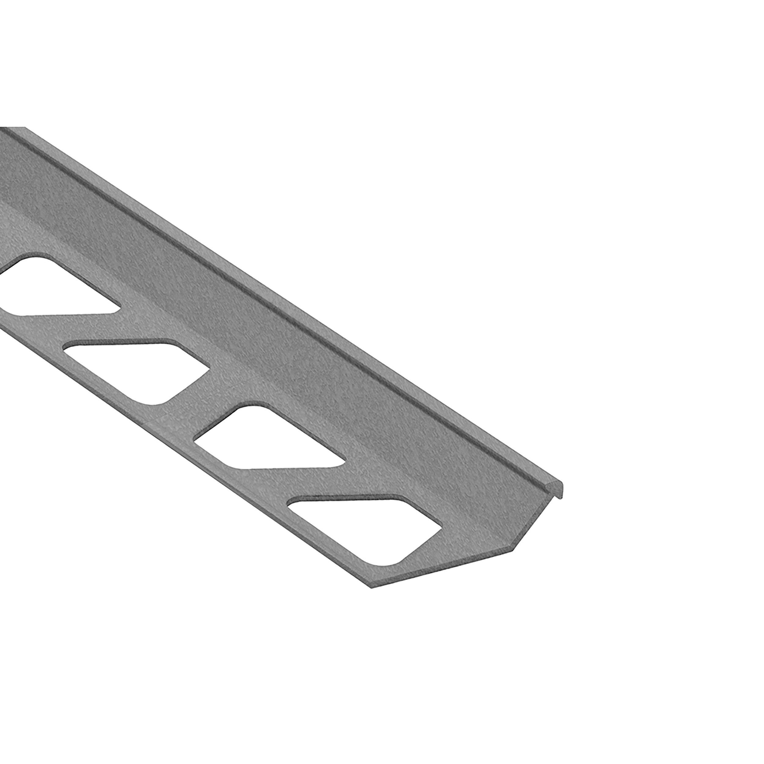 Schluter Finec Trim 11/32in. Aluminum Pewter