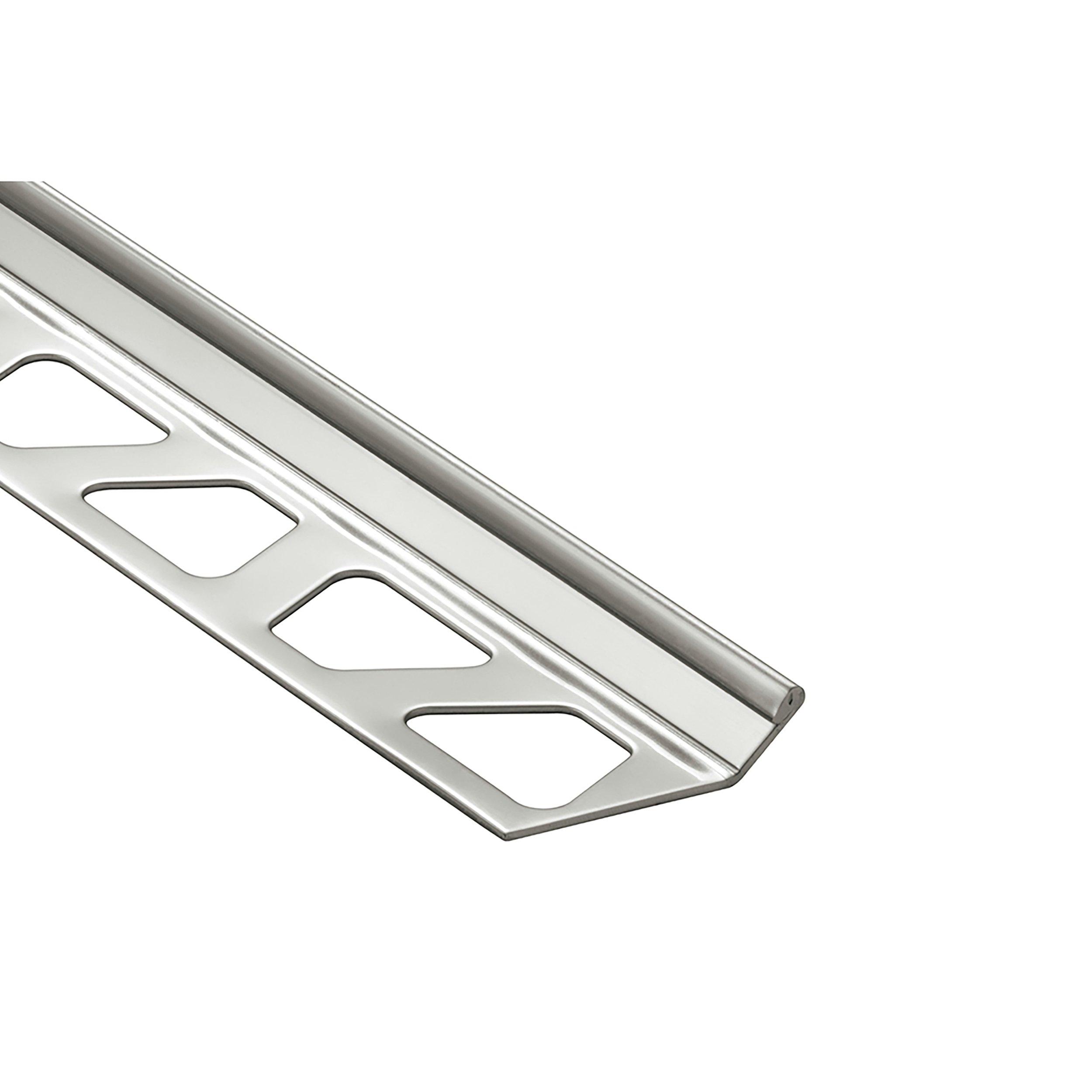Schluter Finec Trim 11/32 in. Stainless Steel