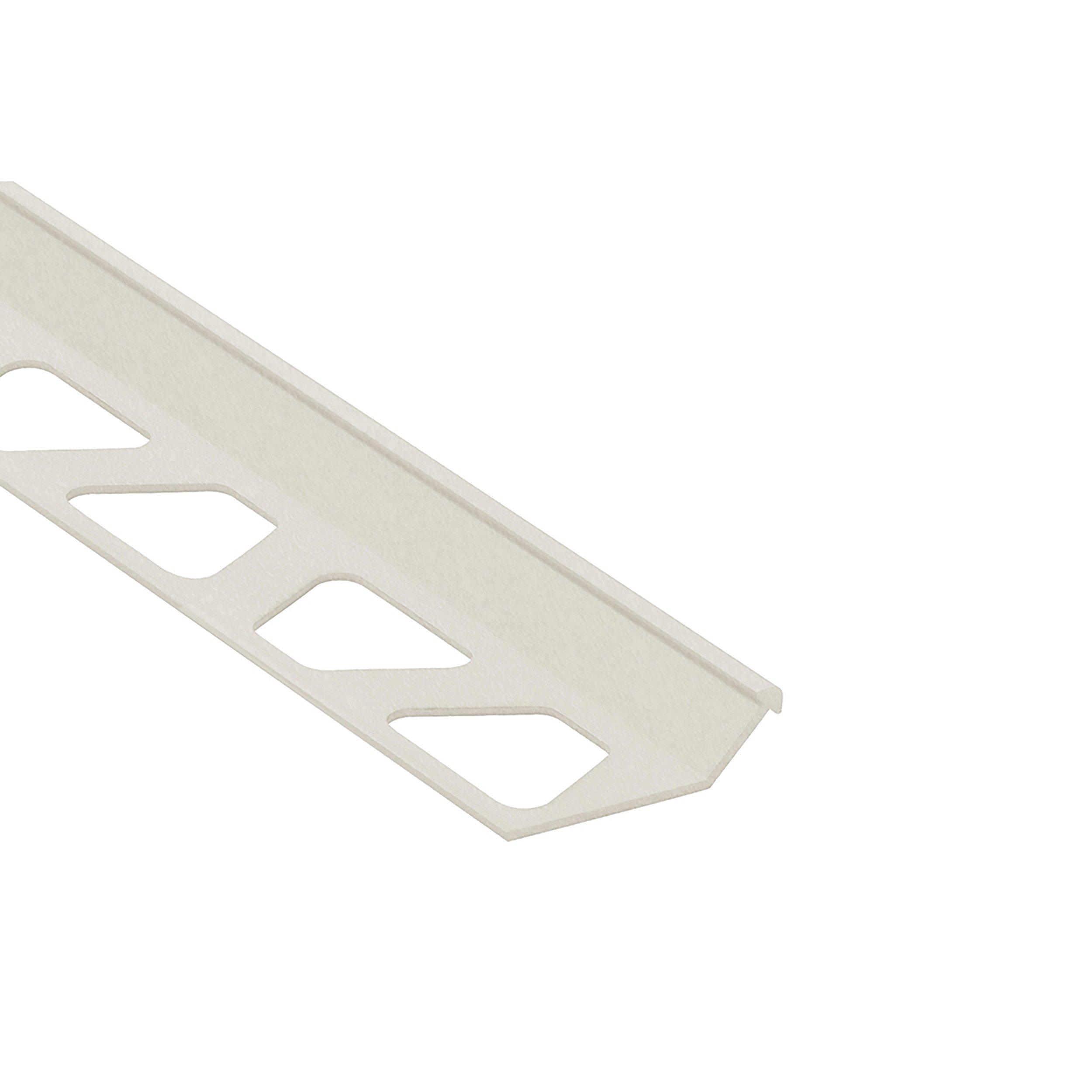 Schluter Finec Trim 7/16in. Aluminum Ivory