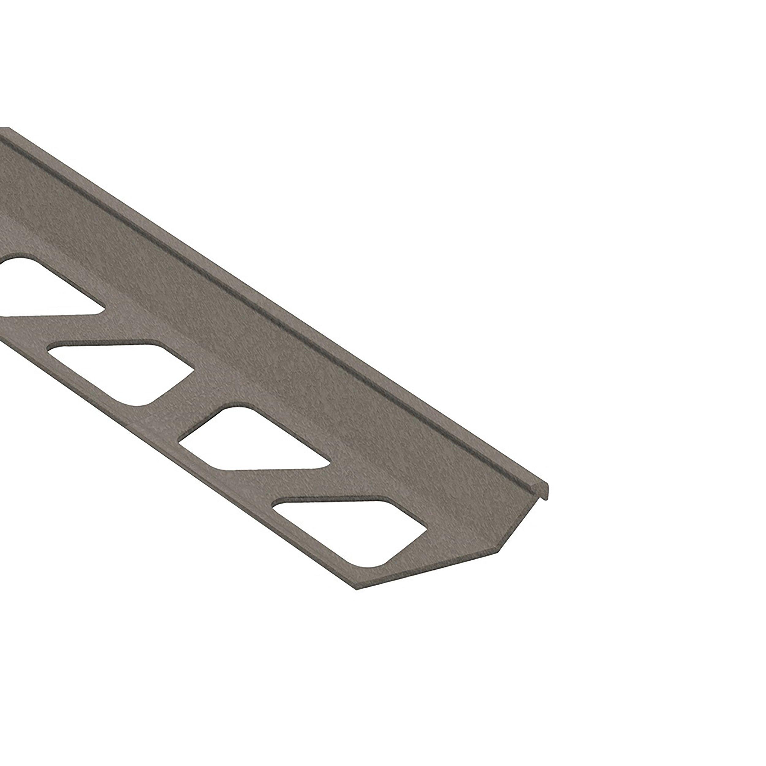 Schluter Finec Trim 9/32in. Aluminum Stone Gray