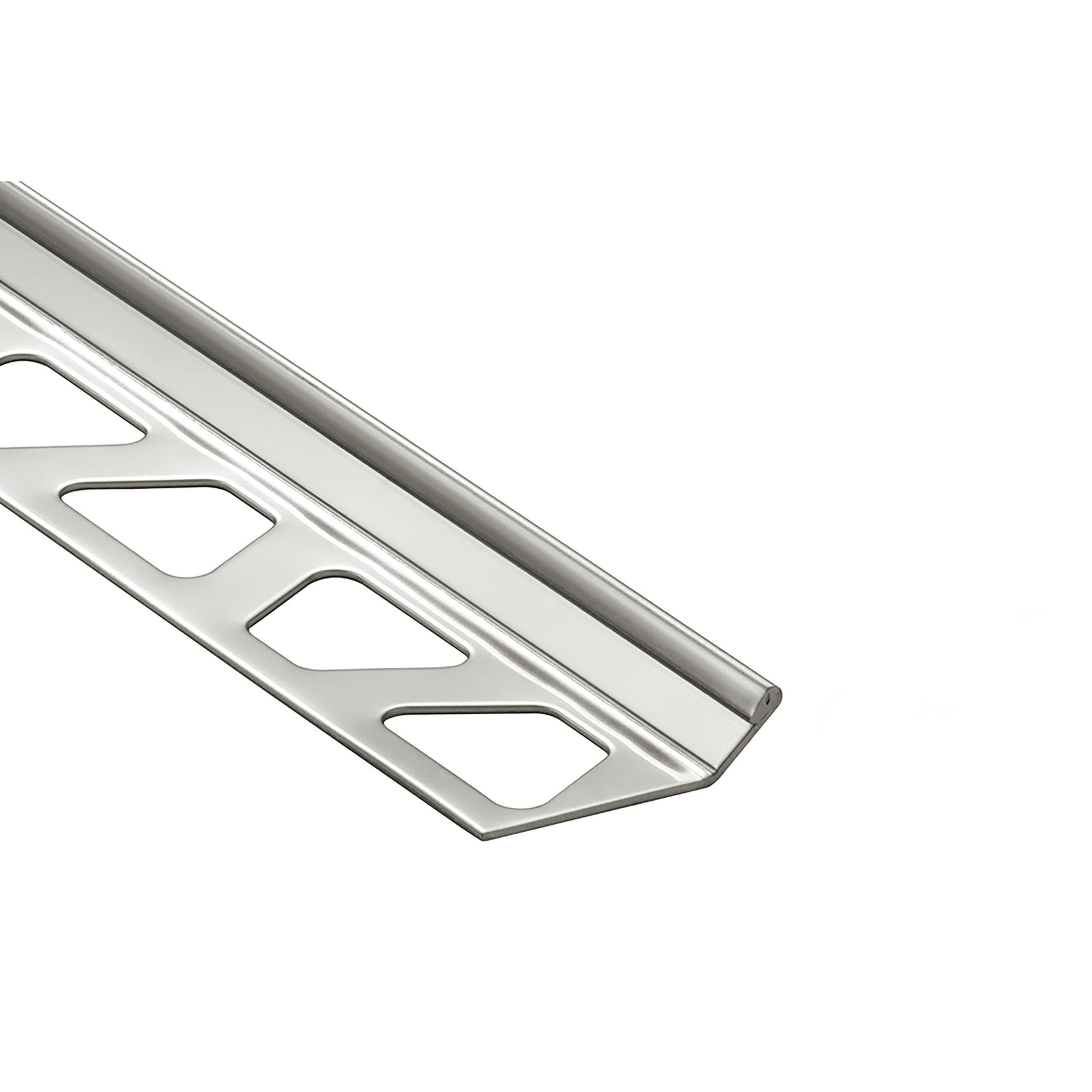 Schluter Finec Trim 9/32 in. Stainless Steel