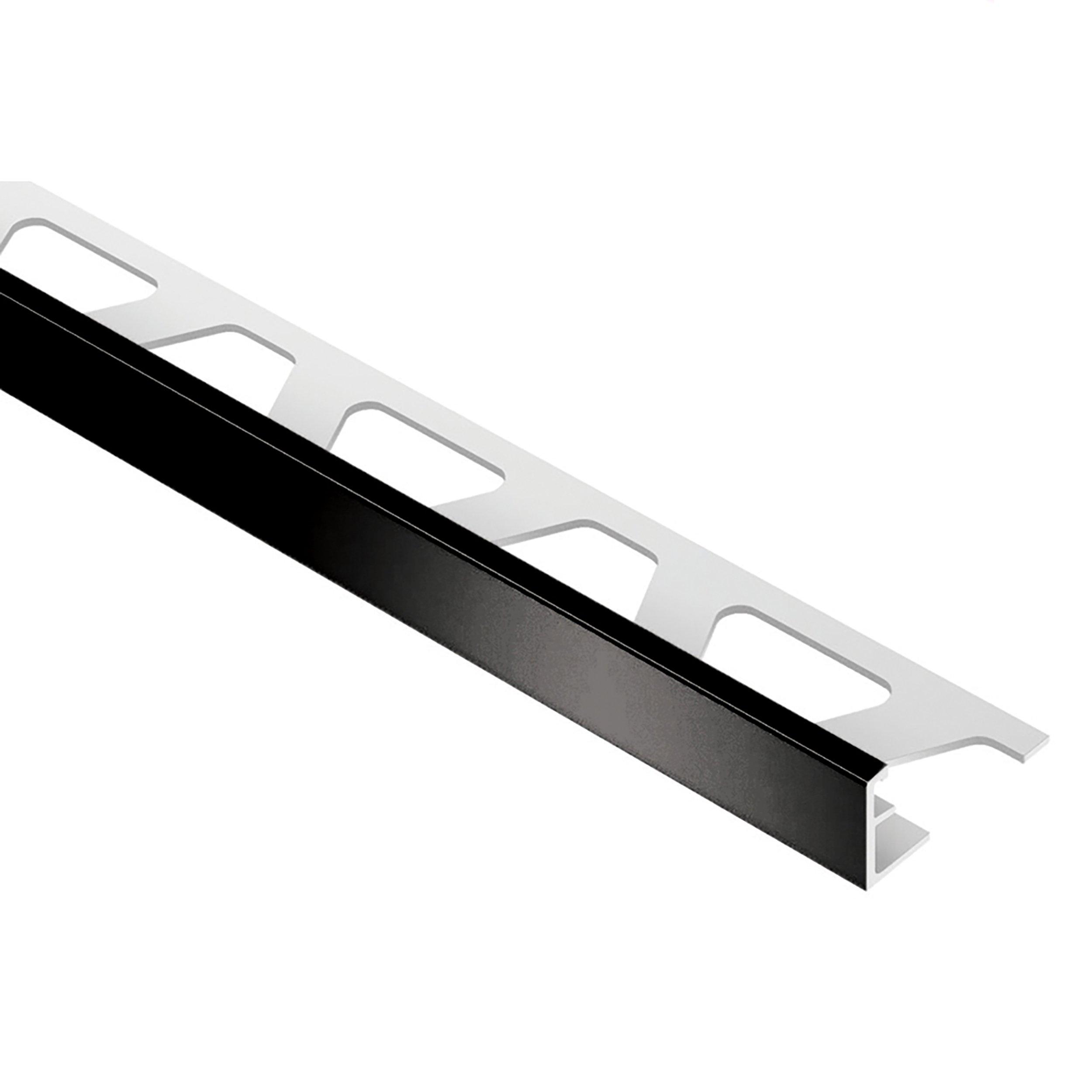 Schluter Jolly Edge Trim 7/16 in. PVC Black Floor and Decor