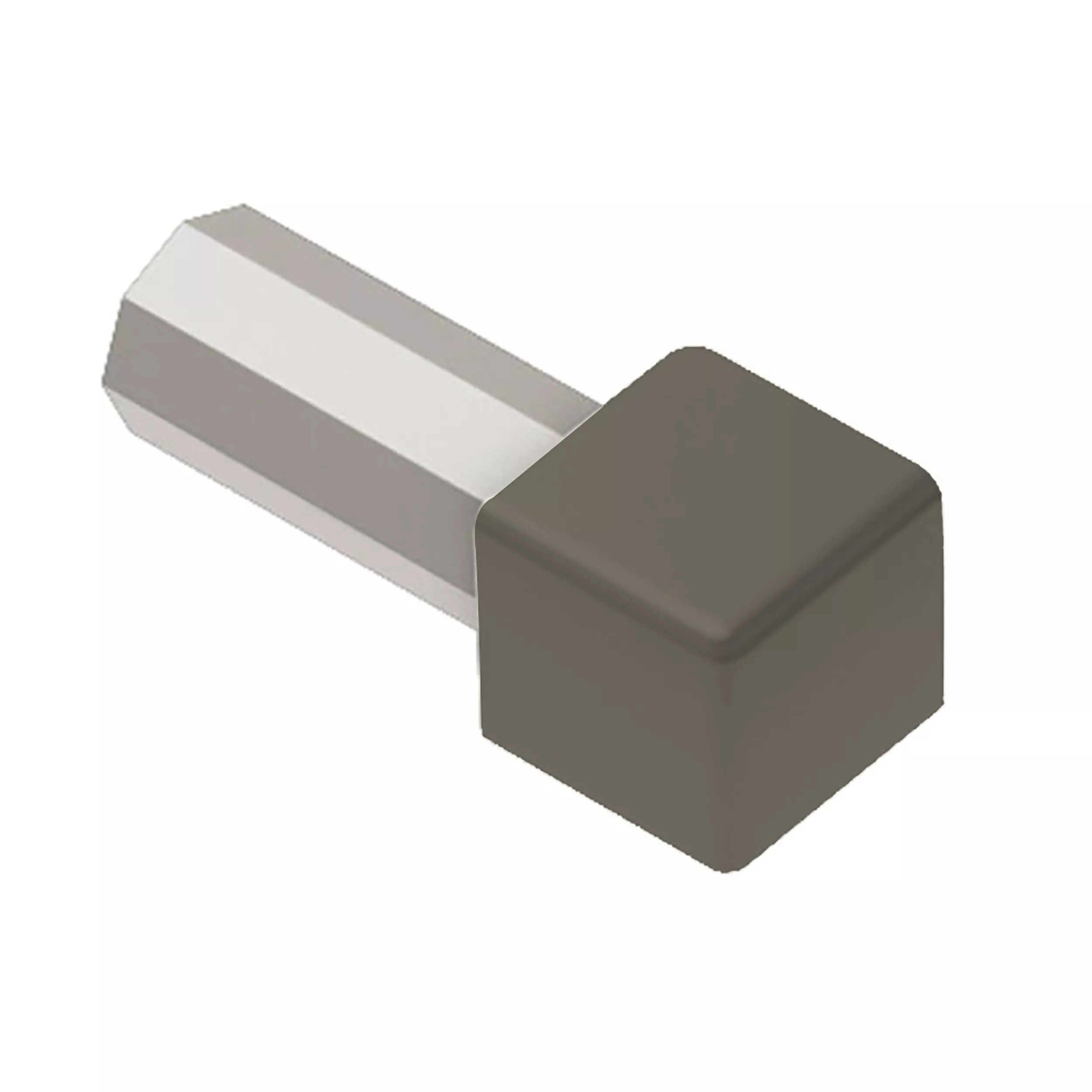 Schluter Quadec Out Corner 1/4in. Aluminum Quartz Gary