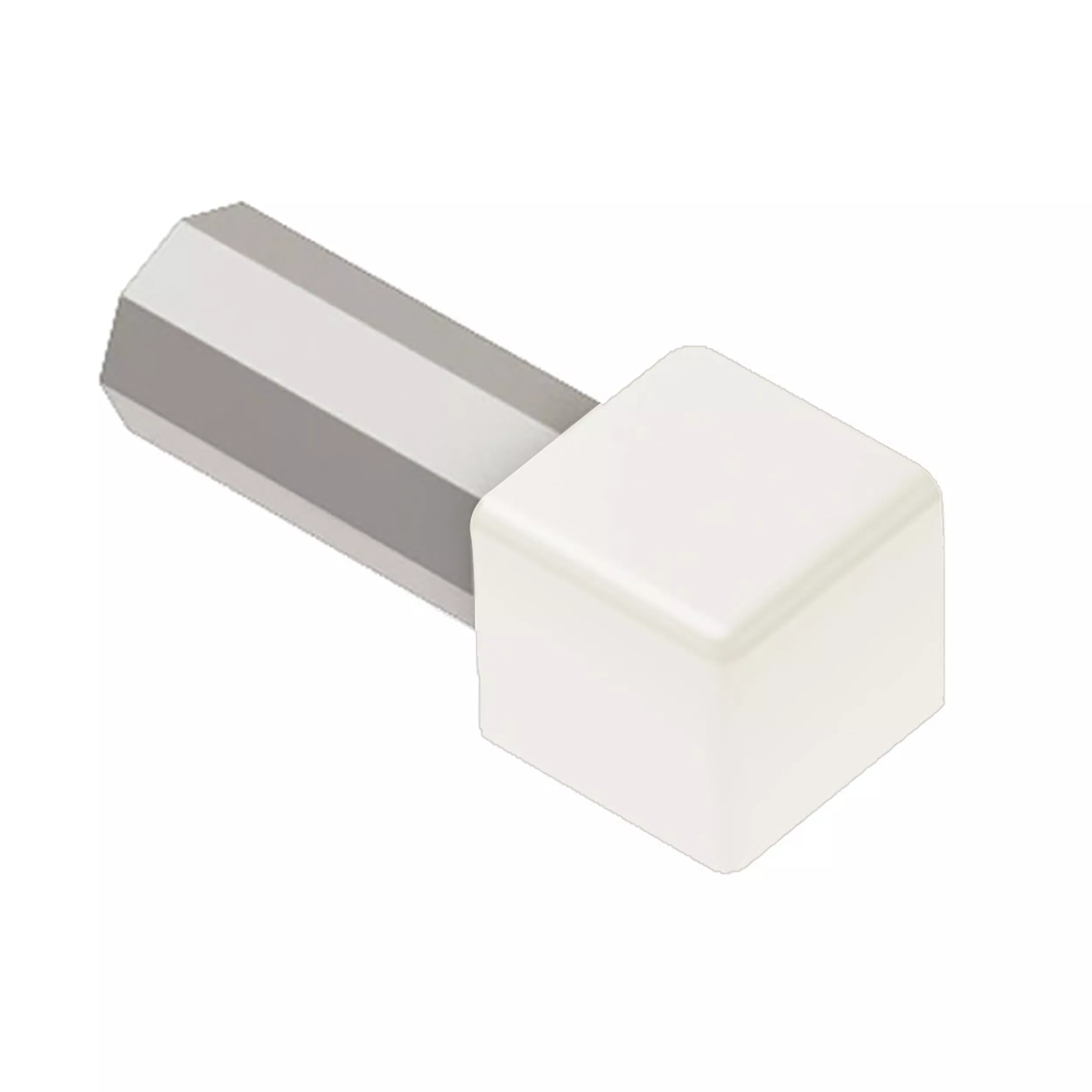 Schluter Quadec Out Corner 3/8in. Aluminum White