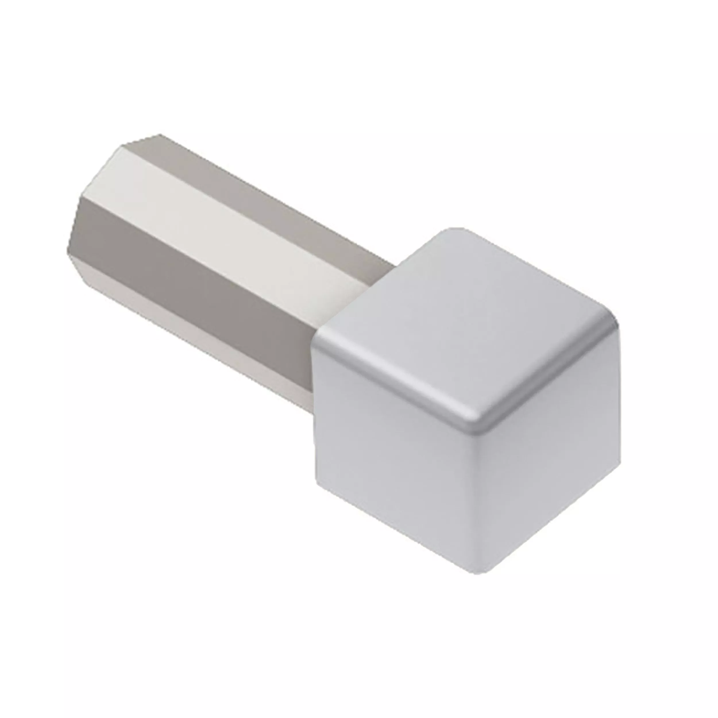 Schluter Quadec Out Corner 3/8 in. PVC Light Grey | Floor and Decor