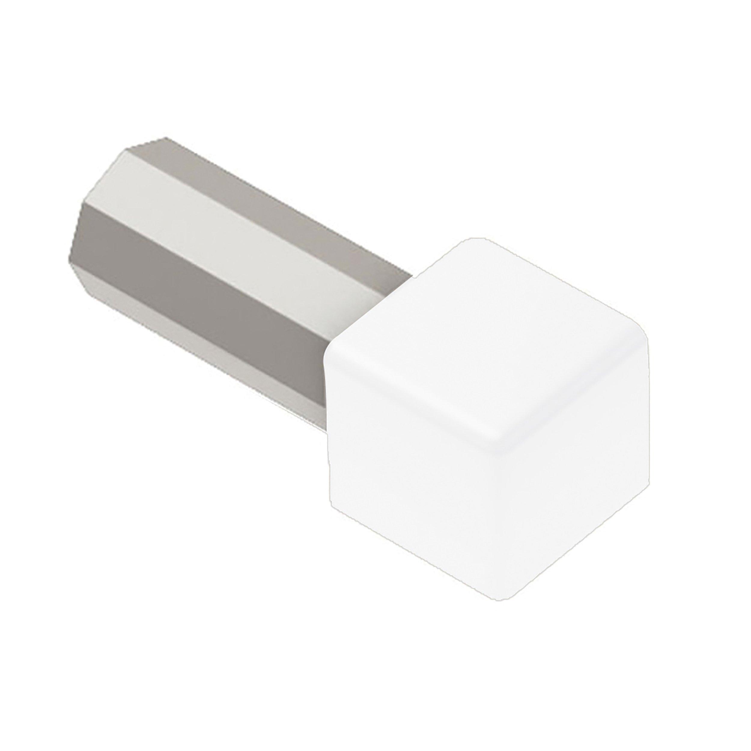 Schluter Quadec Out Corner 7/16in. Aluminum Bright White