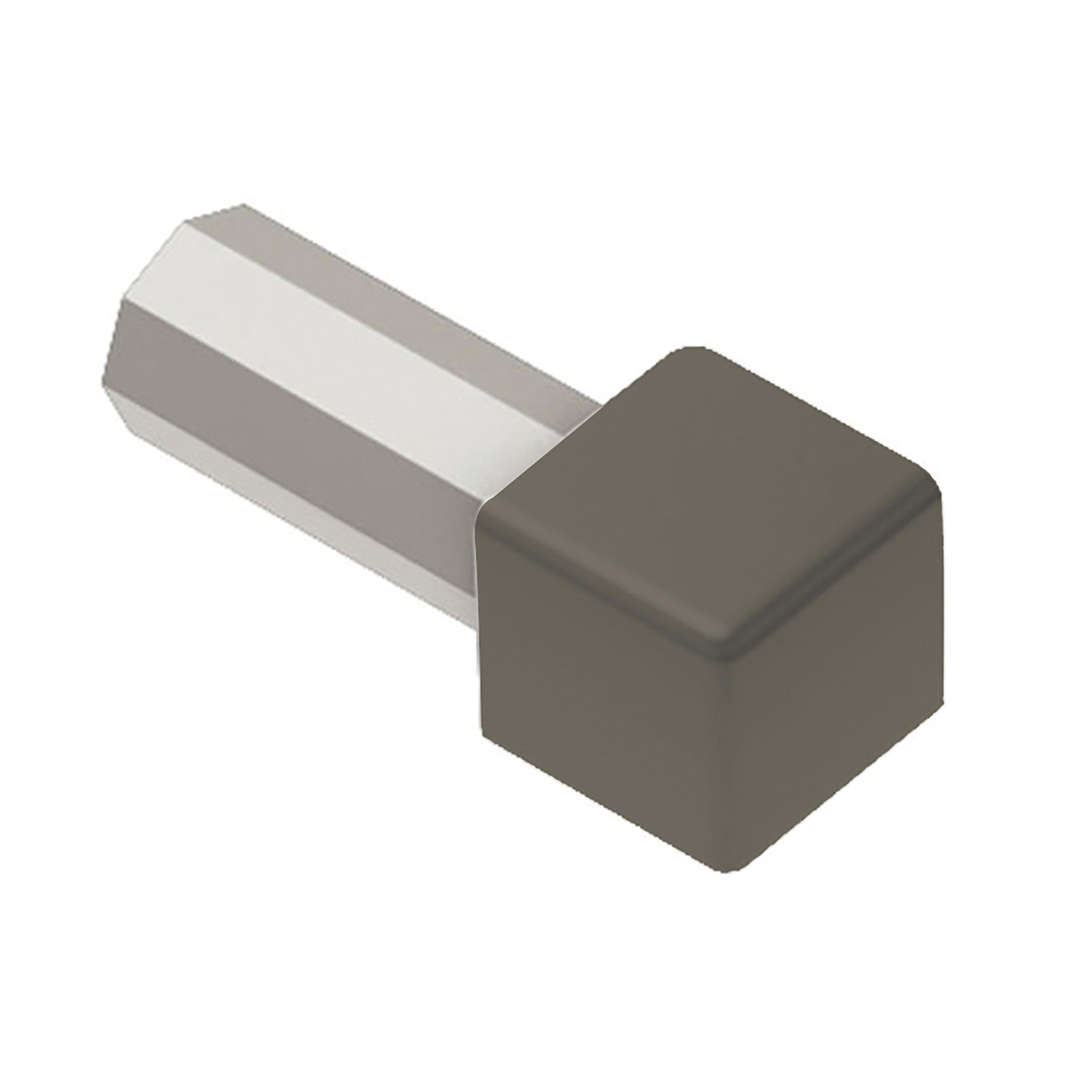 Schluter Quadec Out Corner 7/16in. Aluminum Quartz Gray