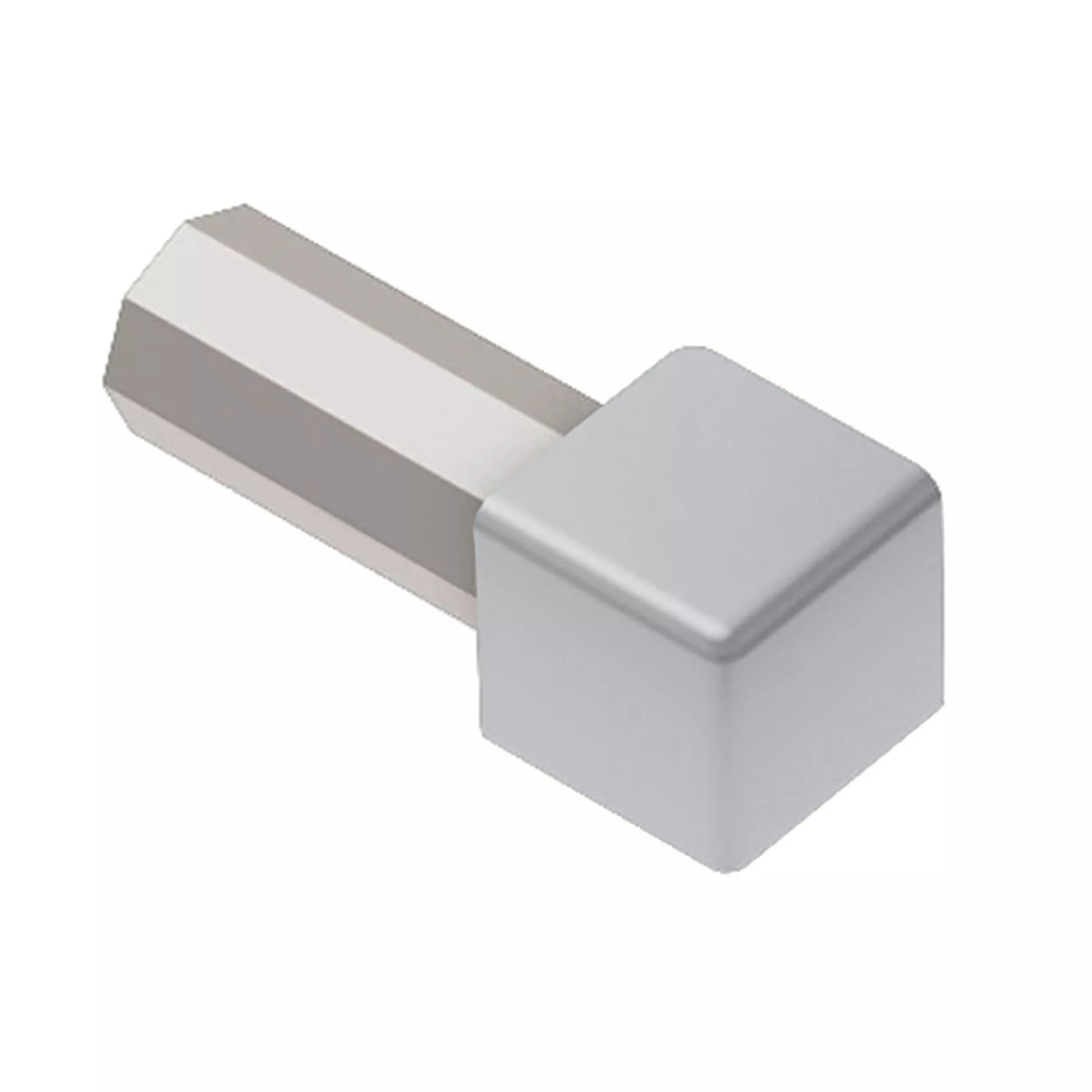 Schluter Quadec Out Corner 7/16 in. PVC Classic Grey