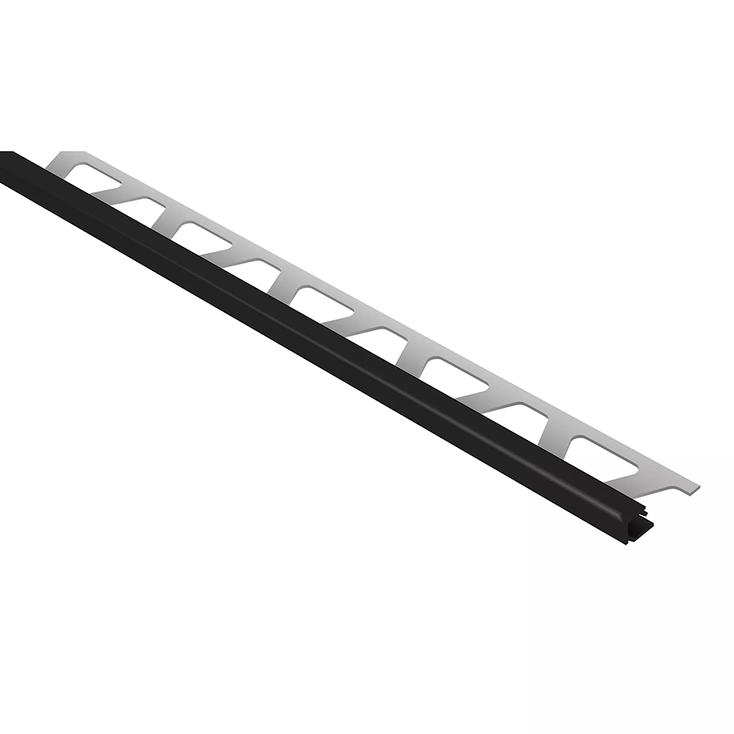 Schluter Quadec Square Edge Trim 1/4 in. Aluminum Black