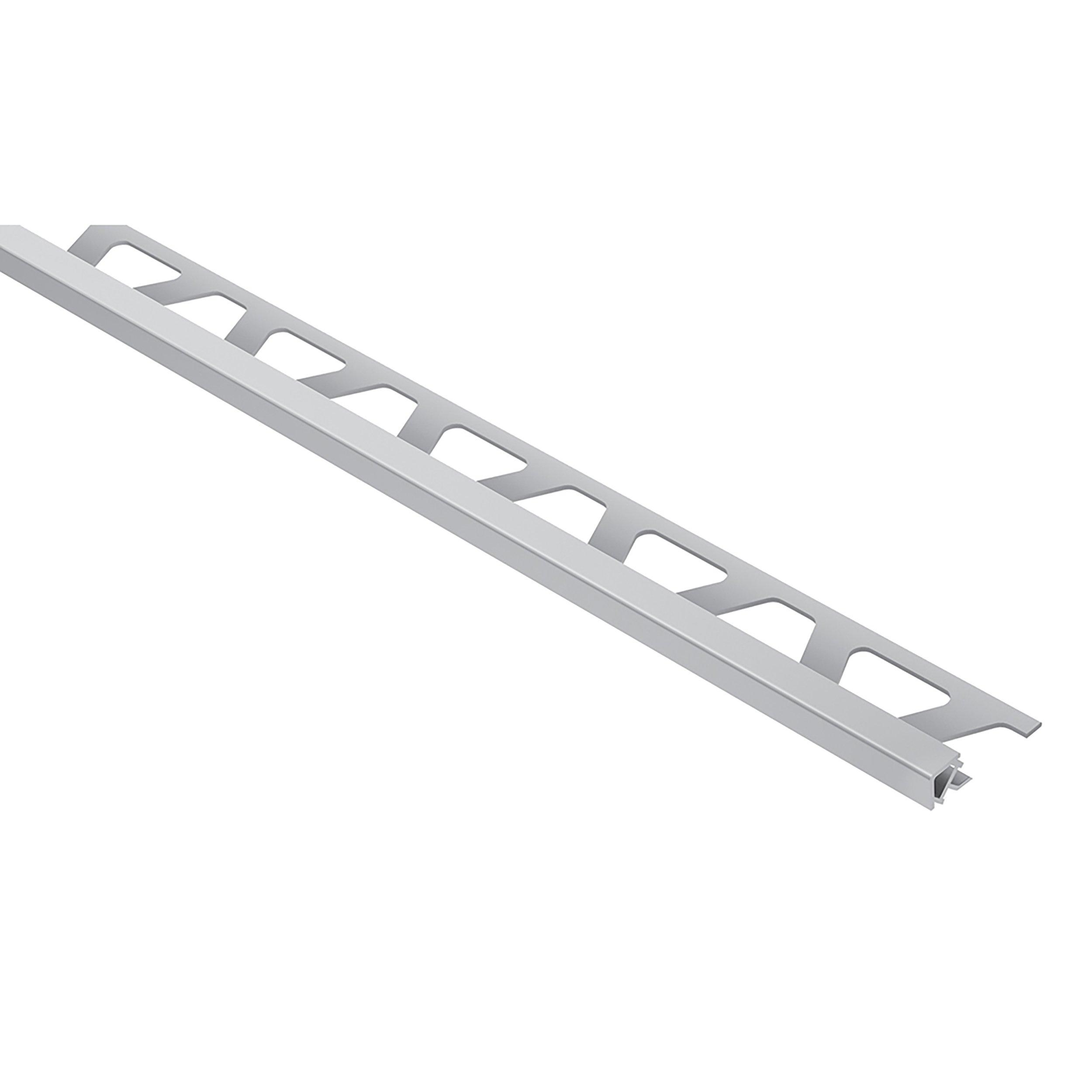 Schluter Quadec Square Edge Trim 1/4 in. PVC Classic Grey