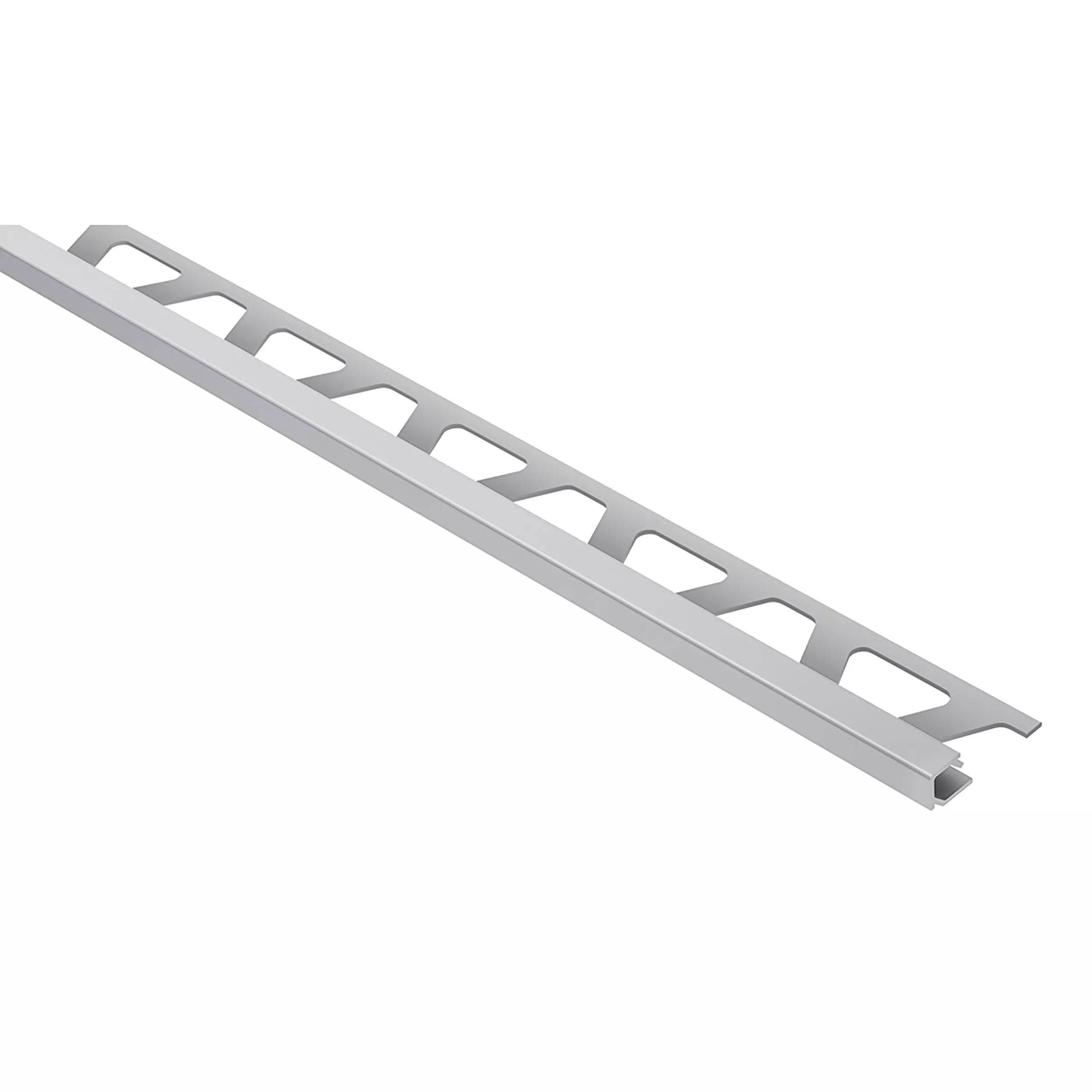 Schluter Quadec Square Edge Trim 3/16 in. Aluminum Classic Grey